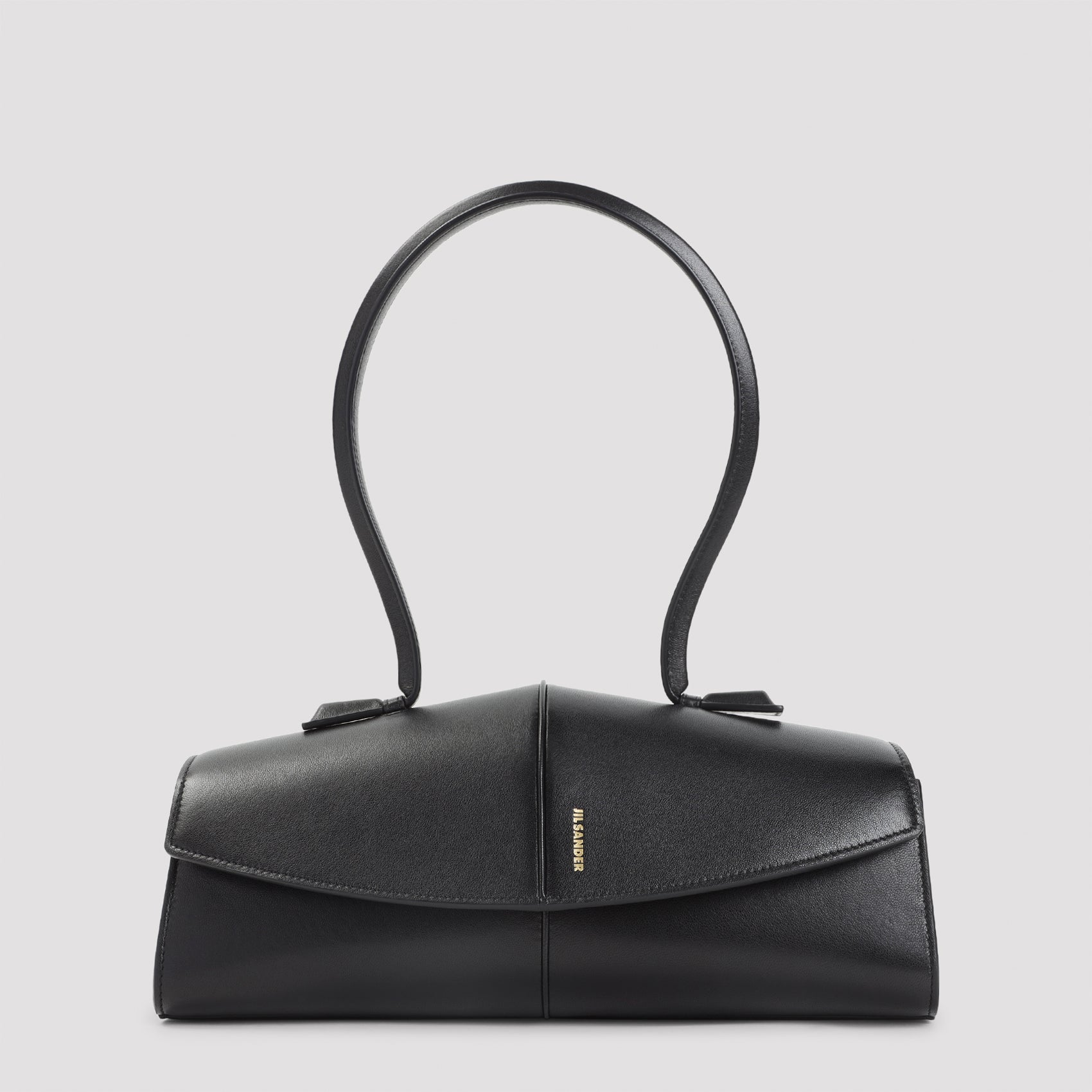 Shoulder Bag Black Ovine Leather