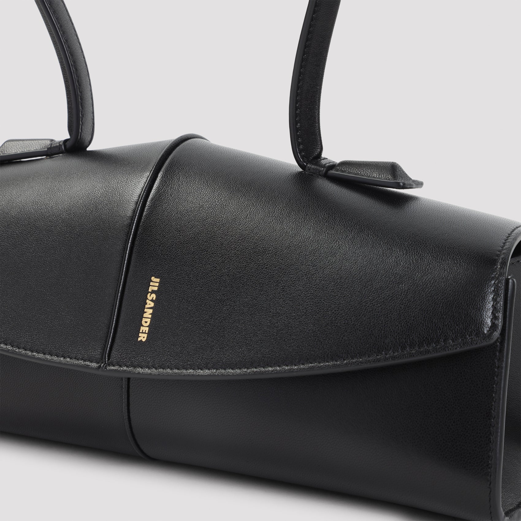 Shoulder Bag Black Ovine Leather