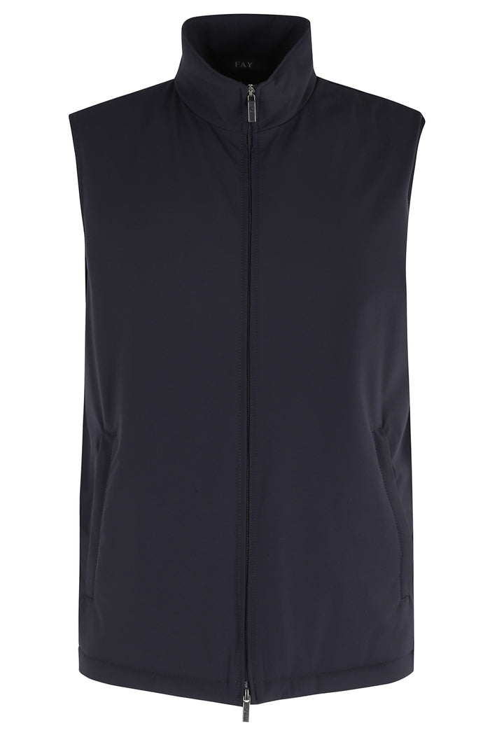 Wind Vest Blue Poliestere Gilet