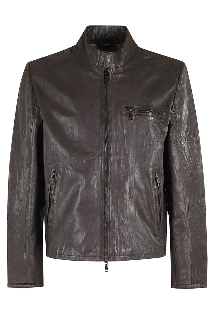 Capospalla Brown Pelle Fodera: Poliestere Giacca