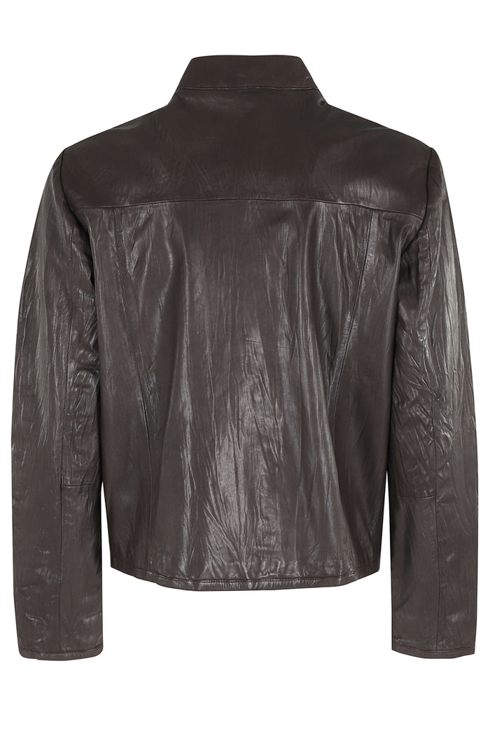 Capospalla Brown Pelle Fodera: Poliestere Giacca