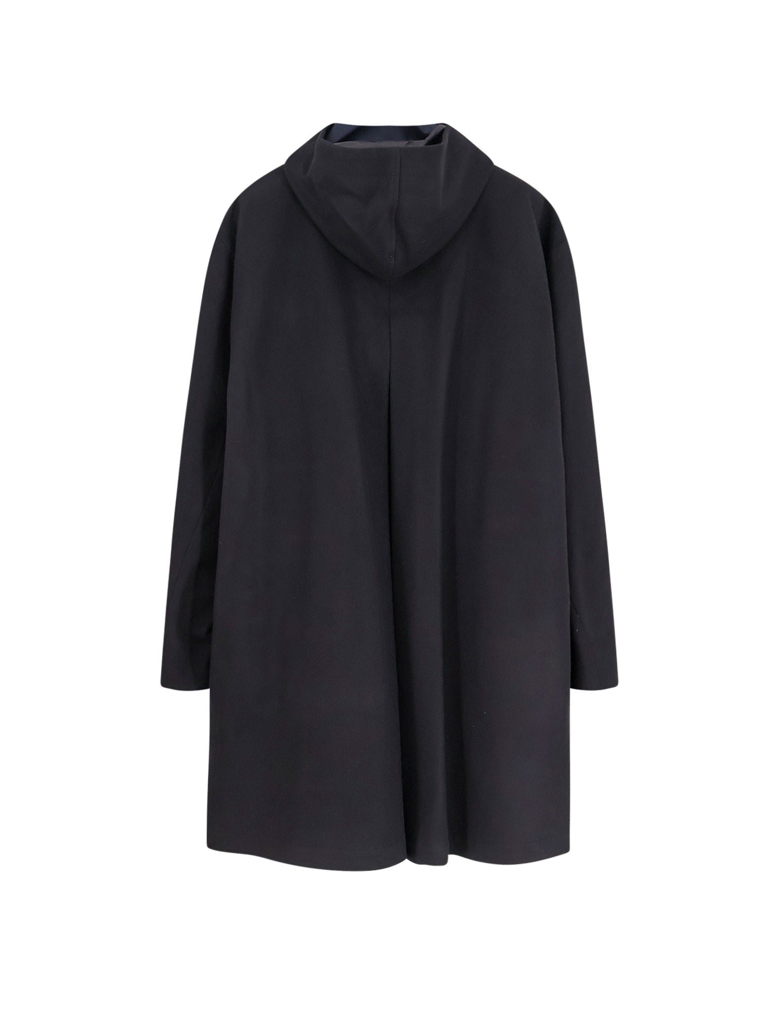 Paltò Coats Black Lana Nylon