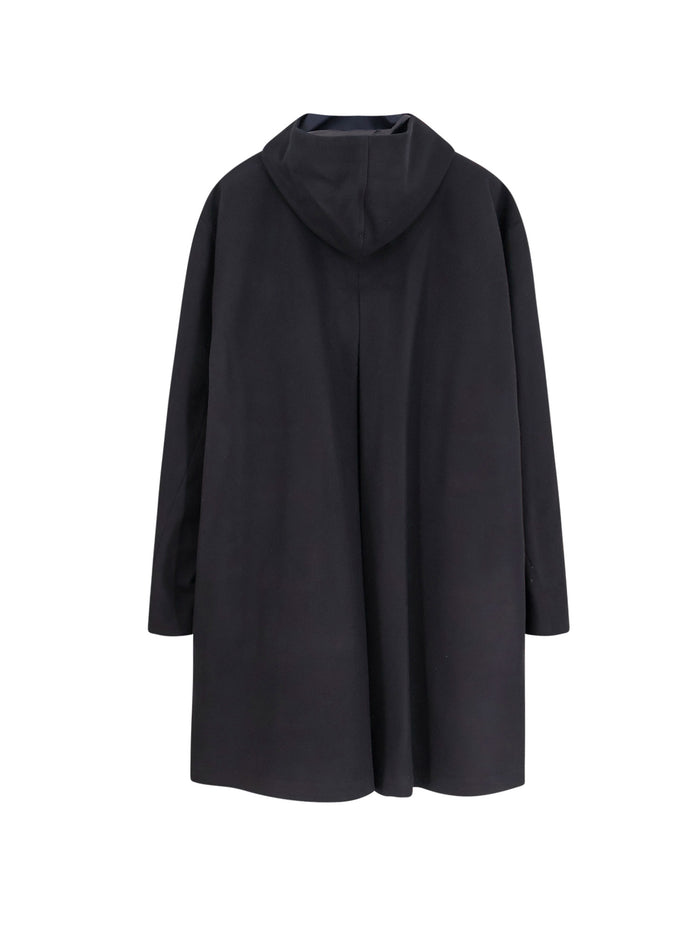 Paltò Coats Black Lana Nylon