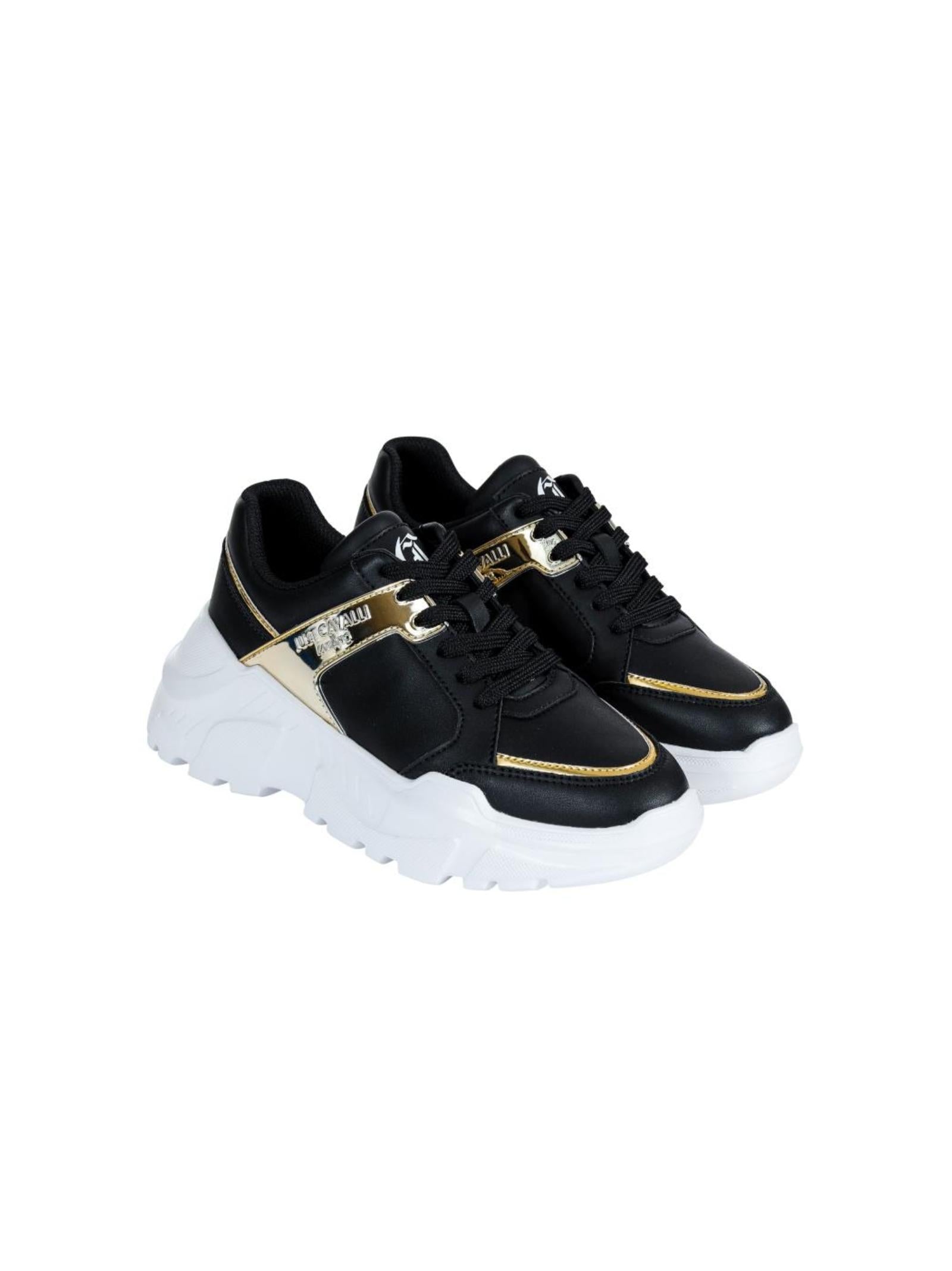 Just Cavalli Sneakers Black Bovino