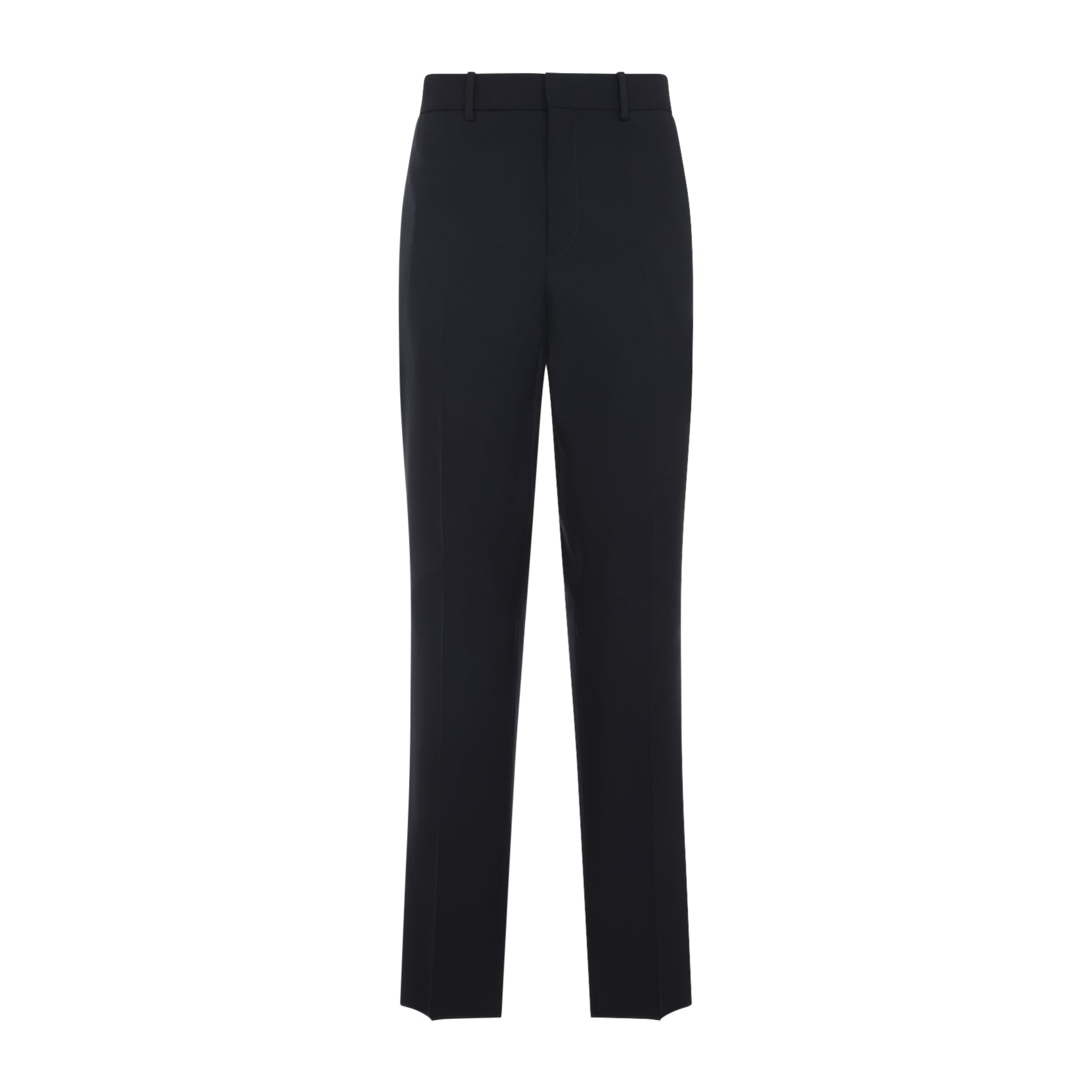 Slim Fit Pants Blue Wool
