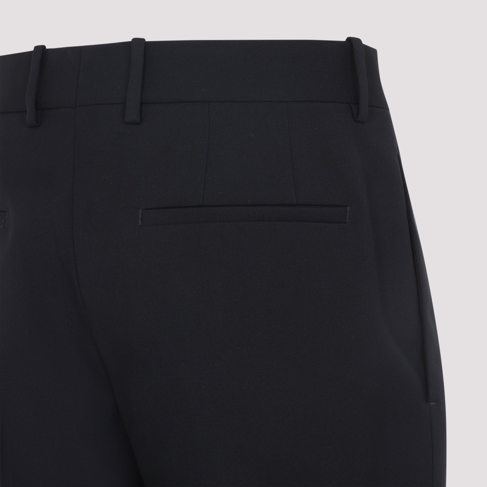 Slim Fit Pants Blue Wool