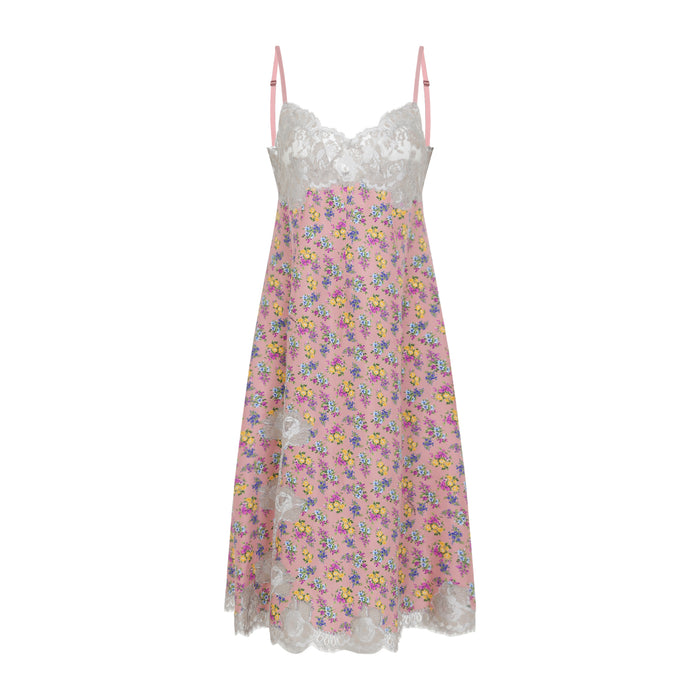 Silk Mini Dress Multicolour Cotton Polyamide Viscose