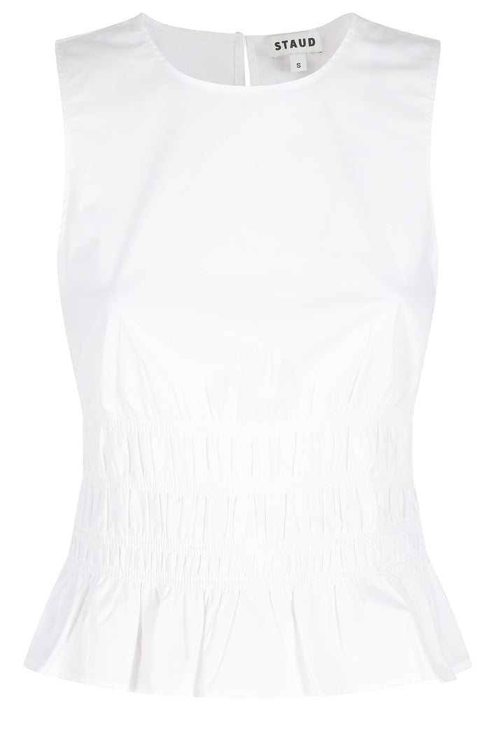 Culver Top White Cotone Elastan