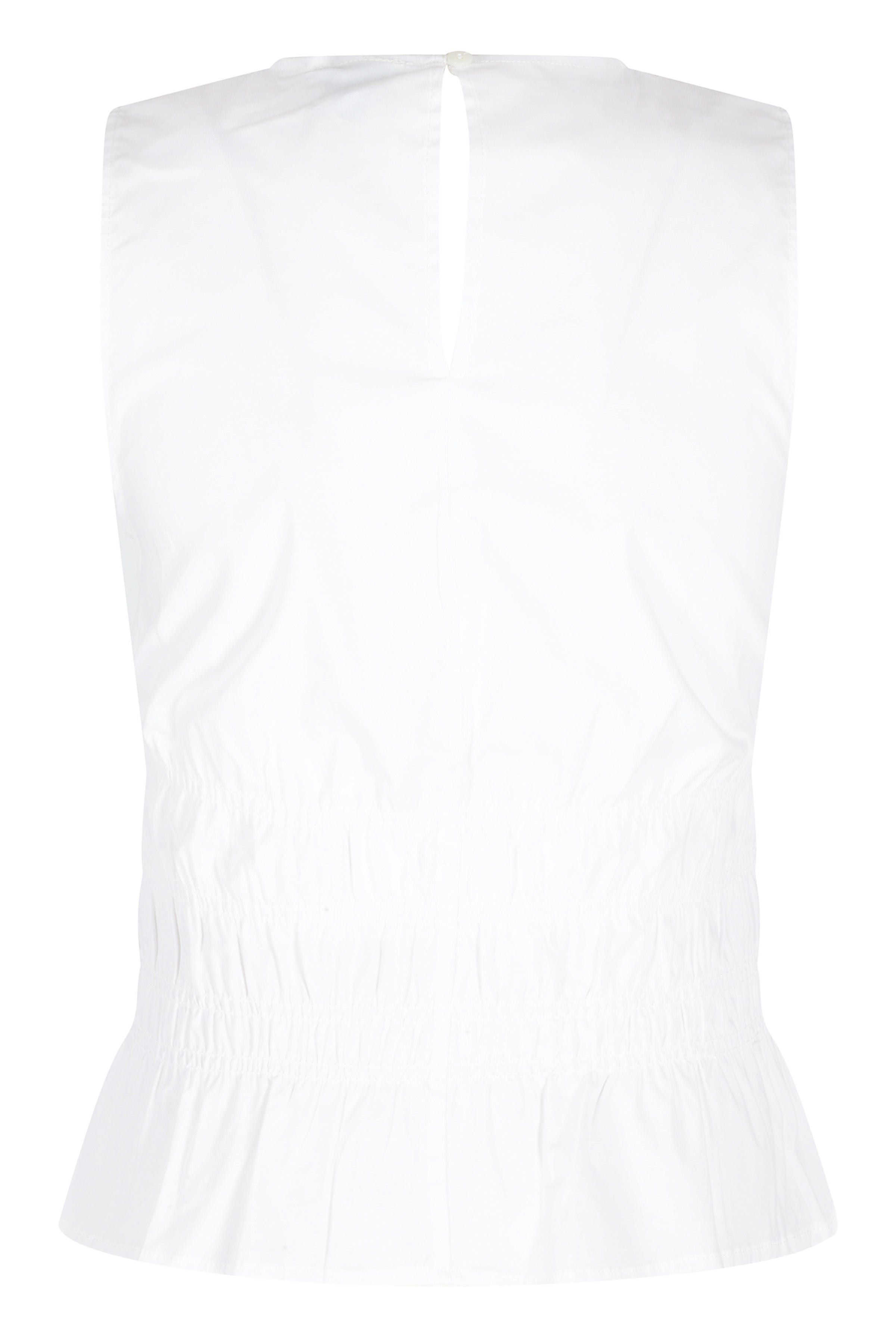 Culver Top White Cotone Elastan