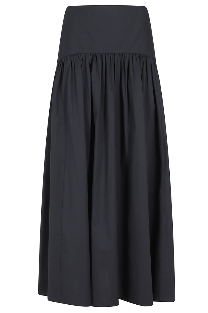 Procida Skirt Black Cotone Elastane Gonna