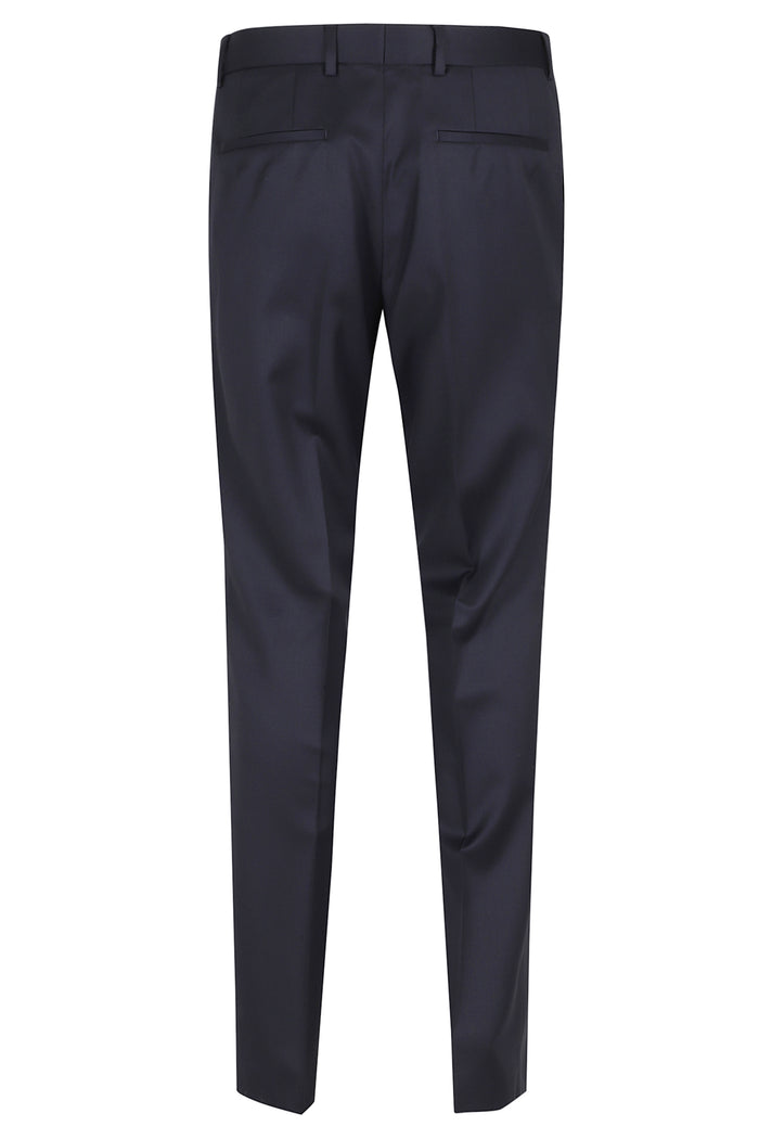 H Genius B1 Blue Lana Vergine Pantaloni