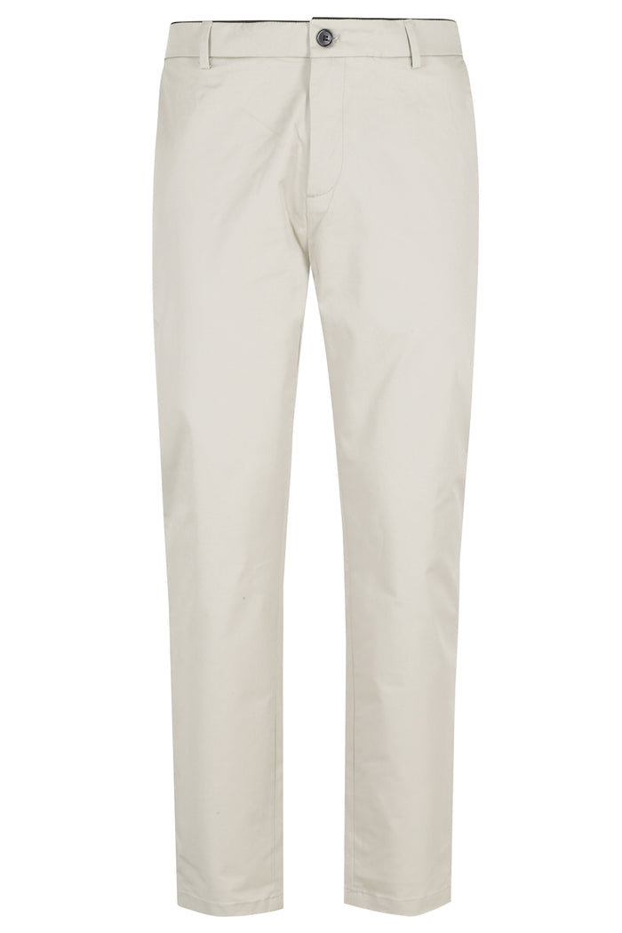 Prince Pantalone Chino Slim Brown Cotone Elastan Pantaloni