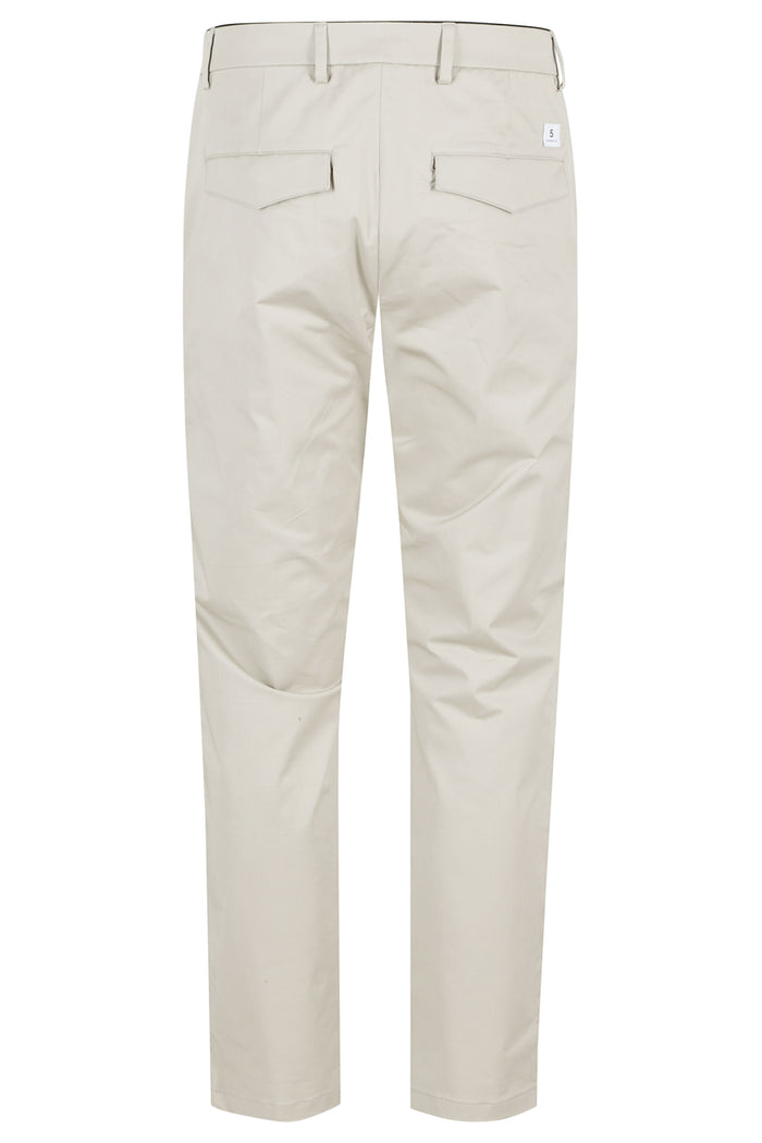 Prince Pantalone Chino Slim Brown Cotone Elastan Pantaloni