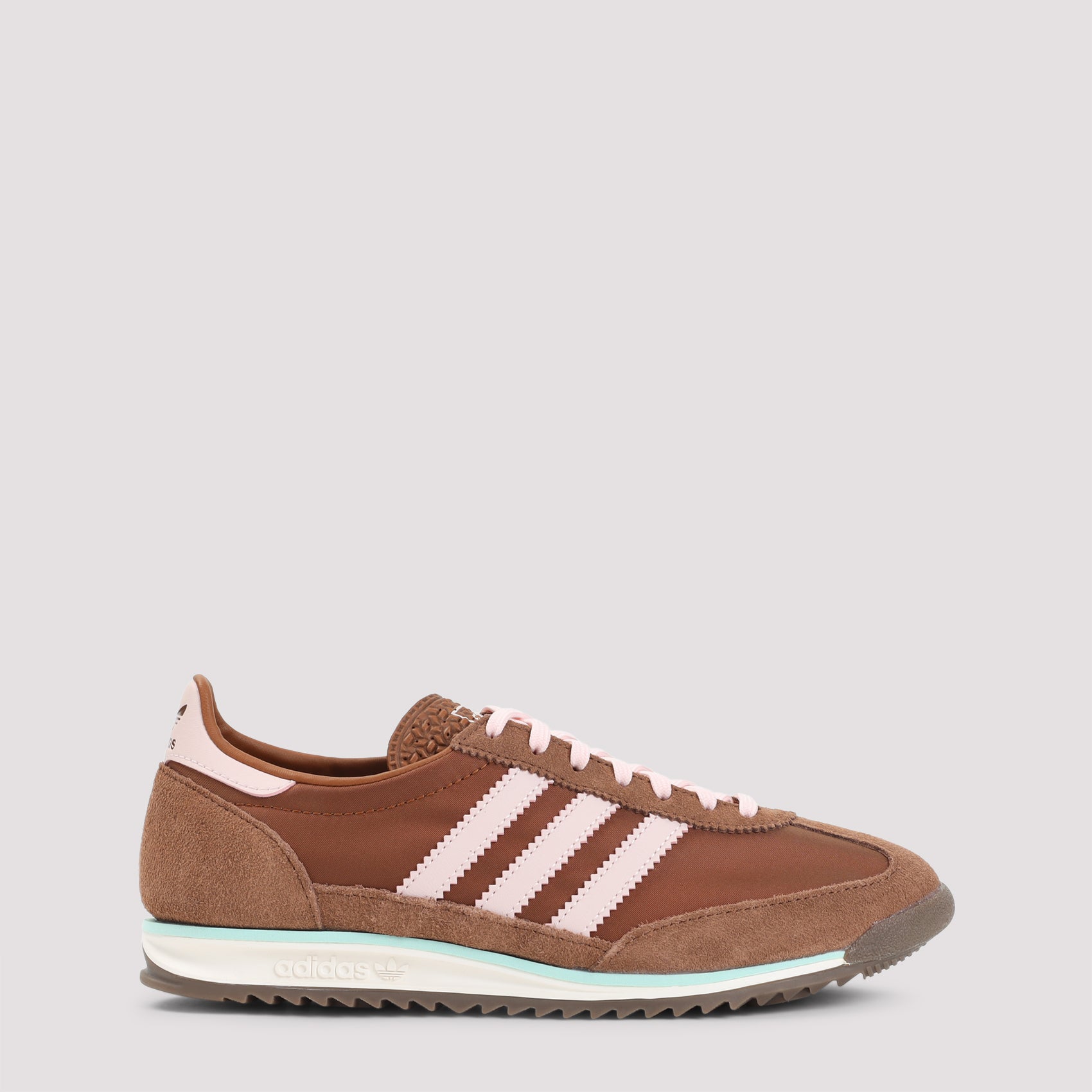 Sl 72 Og Sneakers Brown Suede Leather Textile Rubber