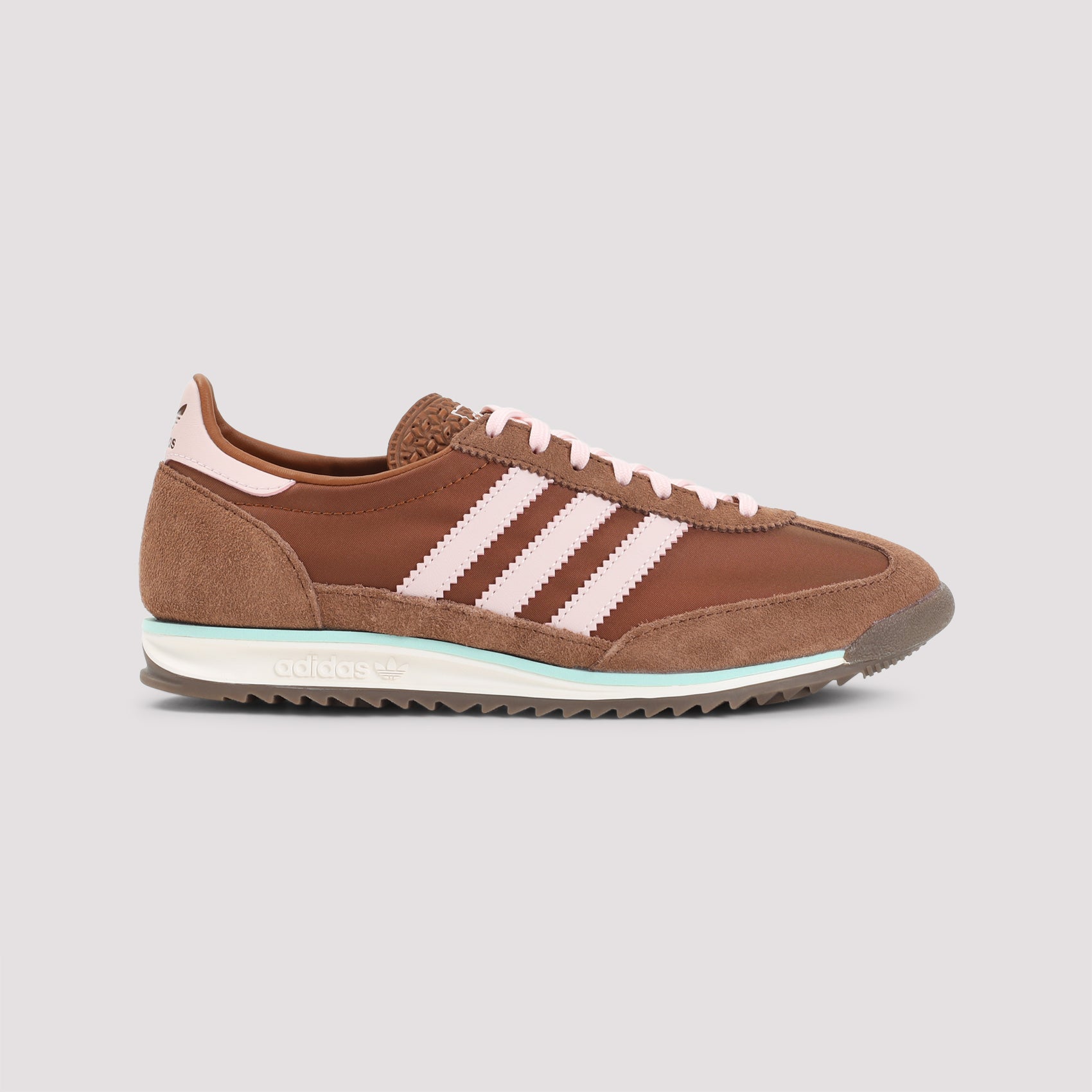 Sl 72 Og Sneakers Brown Suede Leather Textile Rubber