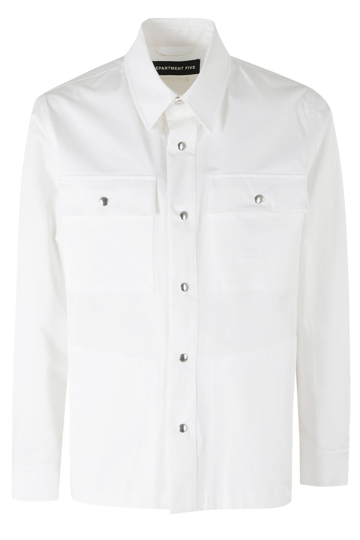 Pike Giacca Camicia White Poliestere Lana Elastan