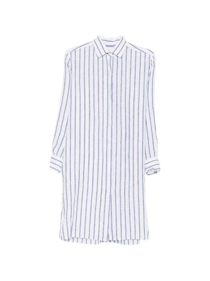 Leandra White Lino Tipoa Dress
