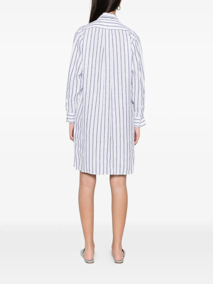 Leandra White Lino Tipoa Dress