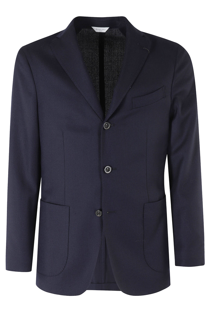 Giacca 3 Bottoni 1petto Lana Opsak Blue Vergine