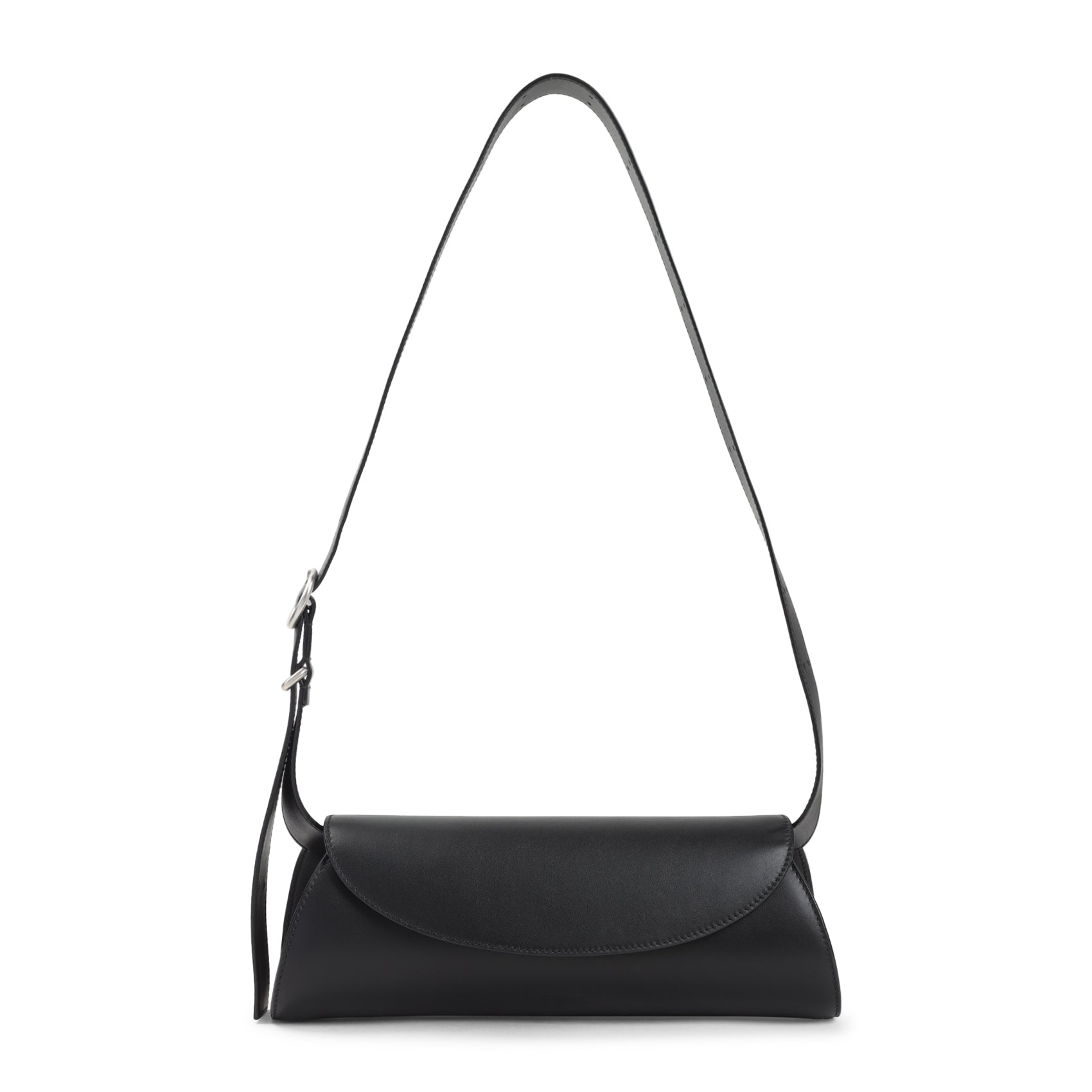 Sm Cannolo Handbag Black Calf Leather Bag