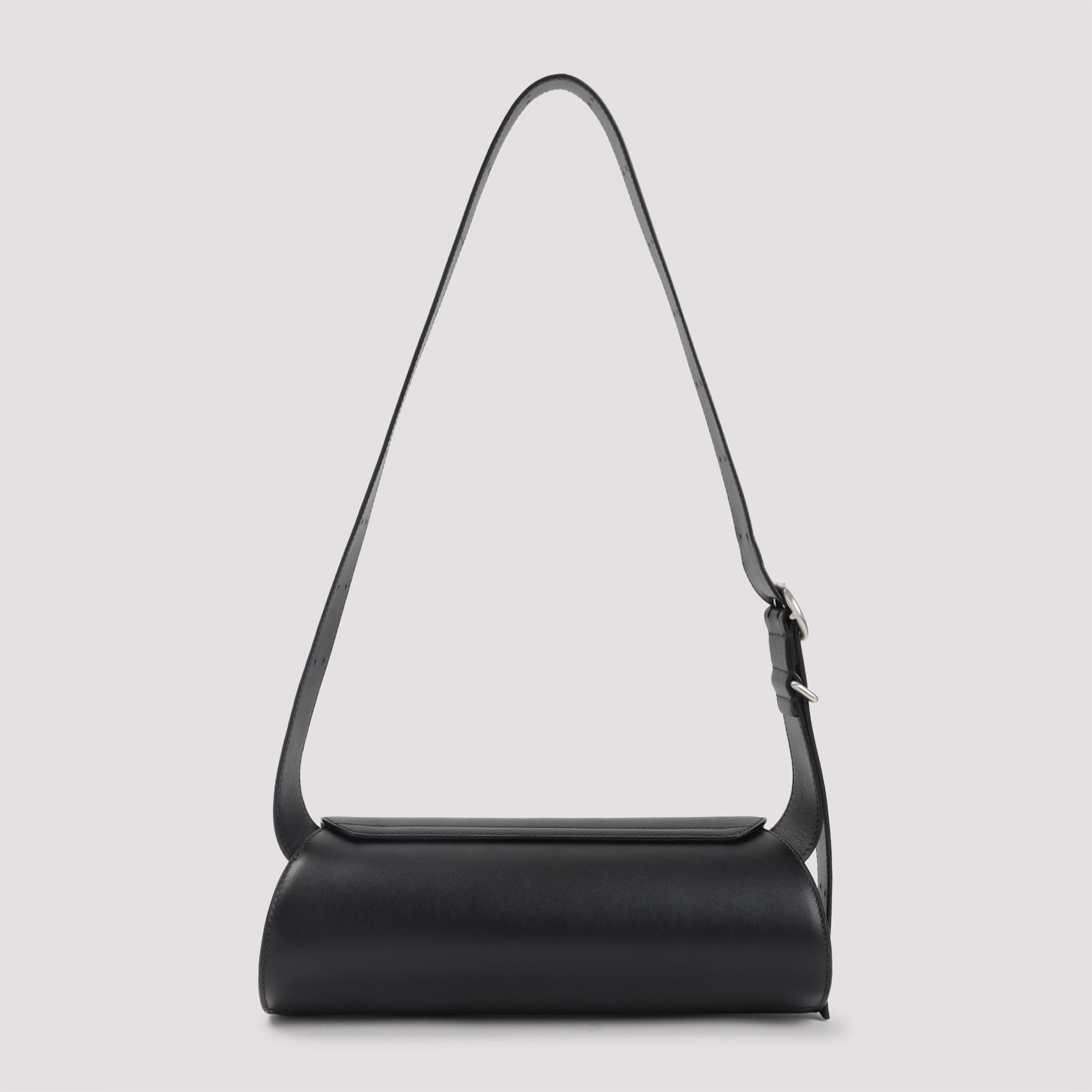 Sm Cannolo Handbag Black Calf Leather Bag