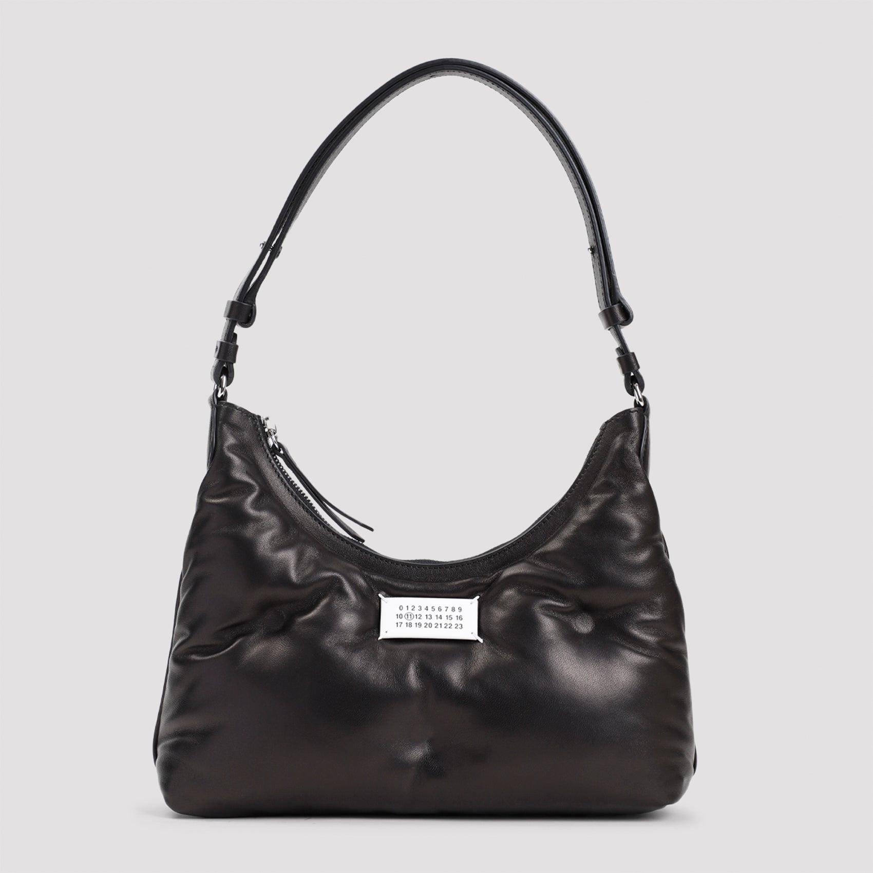 Glam Slam Small Hobo Bag Black Lamb Leather