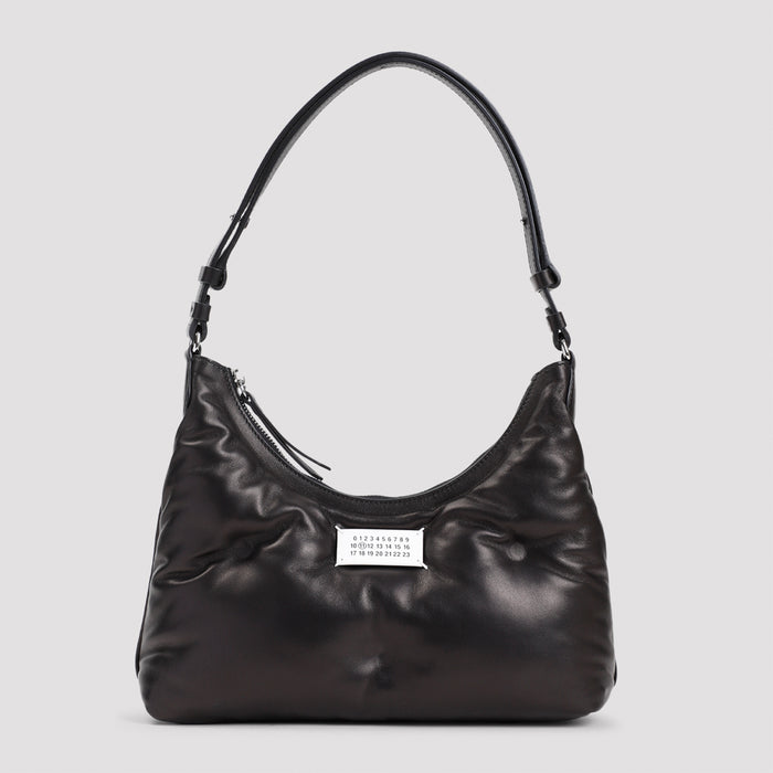 Glam Slam Small Hobo Bag Black Lamb Leather