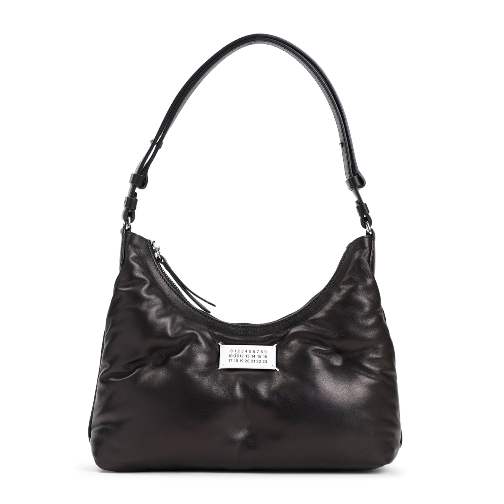 Glam Slam Small Hobo Bag Black Lamb Leather