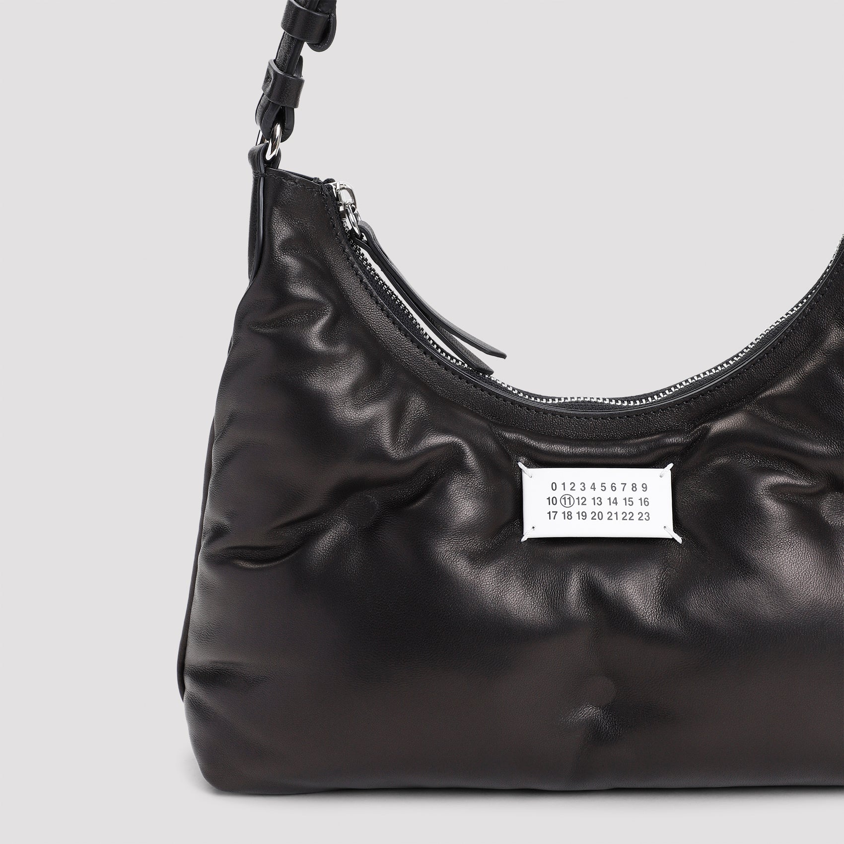 Glam Slam Small Hobo Bag Black Lamb Leather