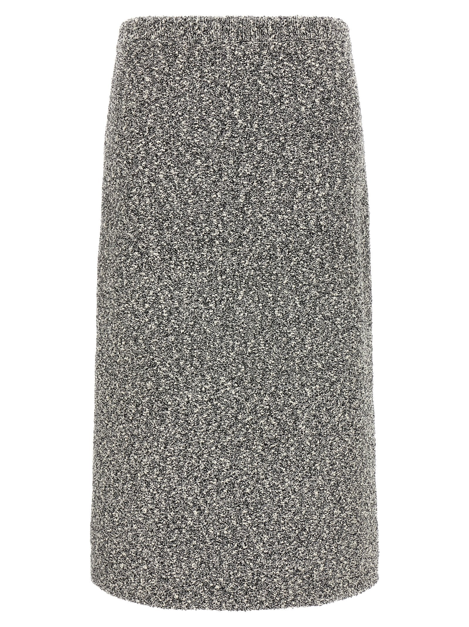 Tweed skirt Black Polyamide