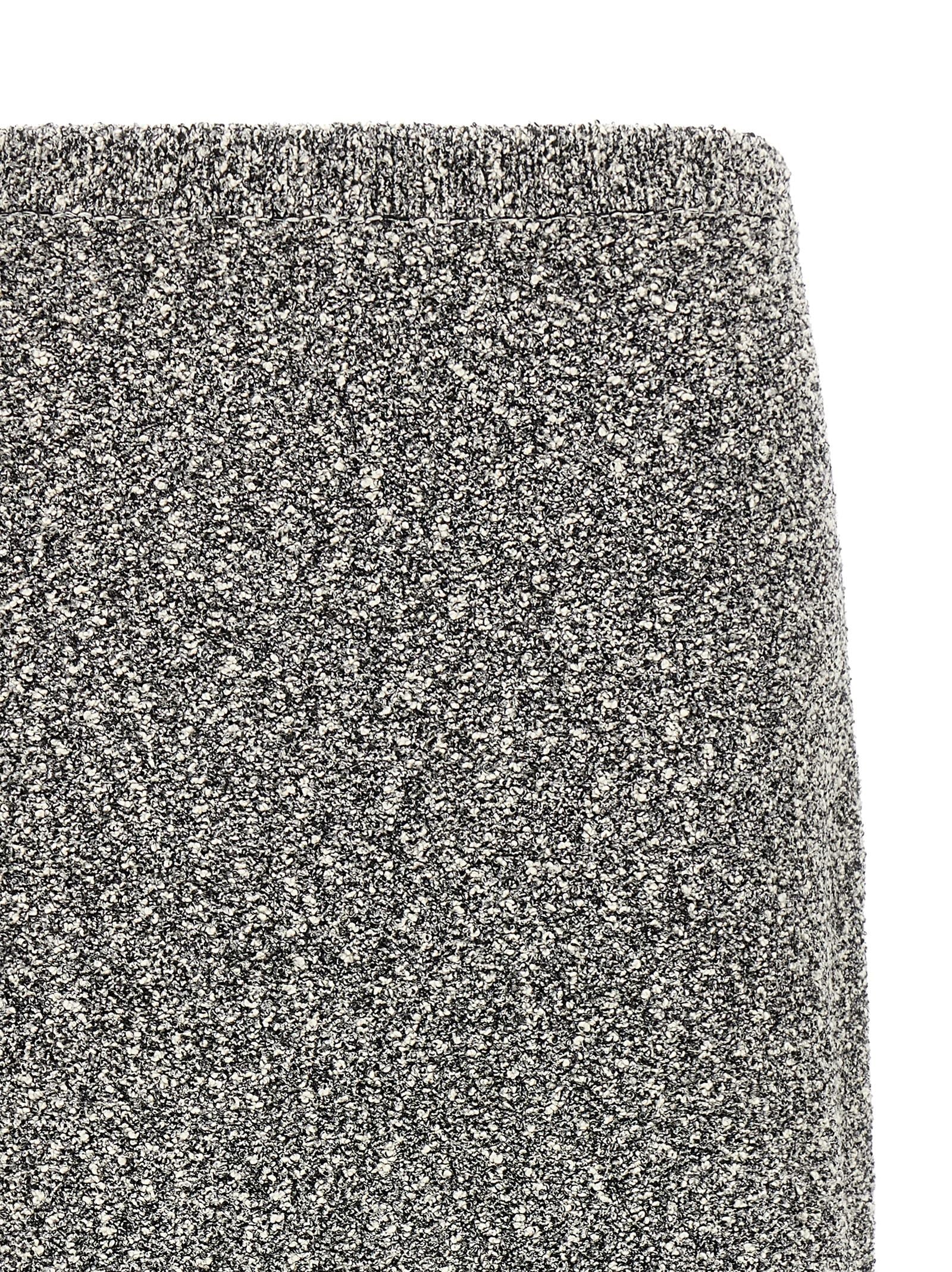 Tweed skirt Black Polyamide