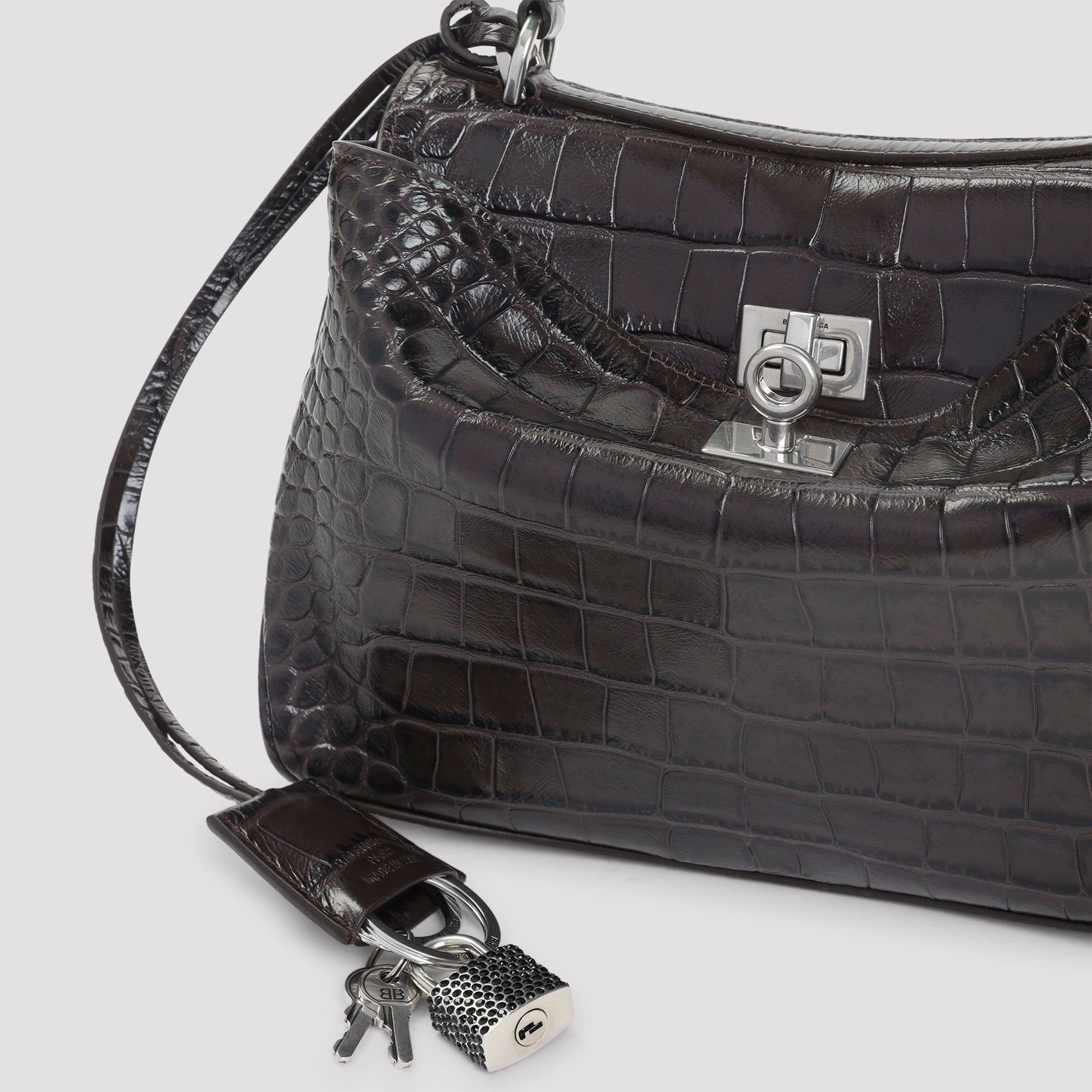 Rodeo Top Handle Handbag Brown Leather Bag