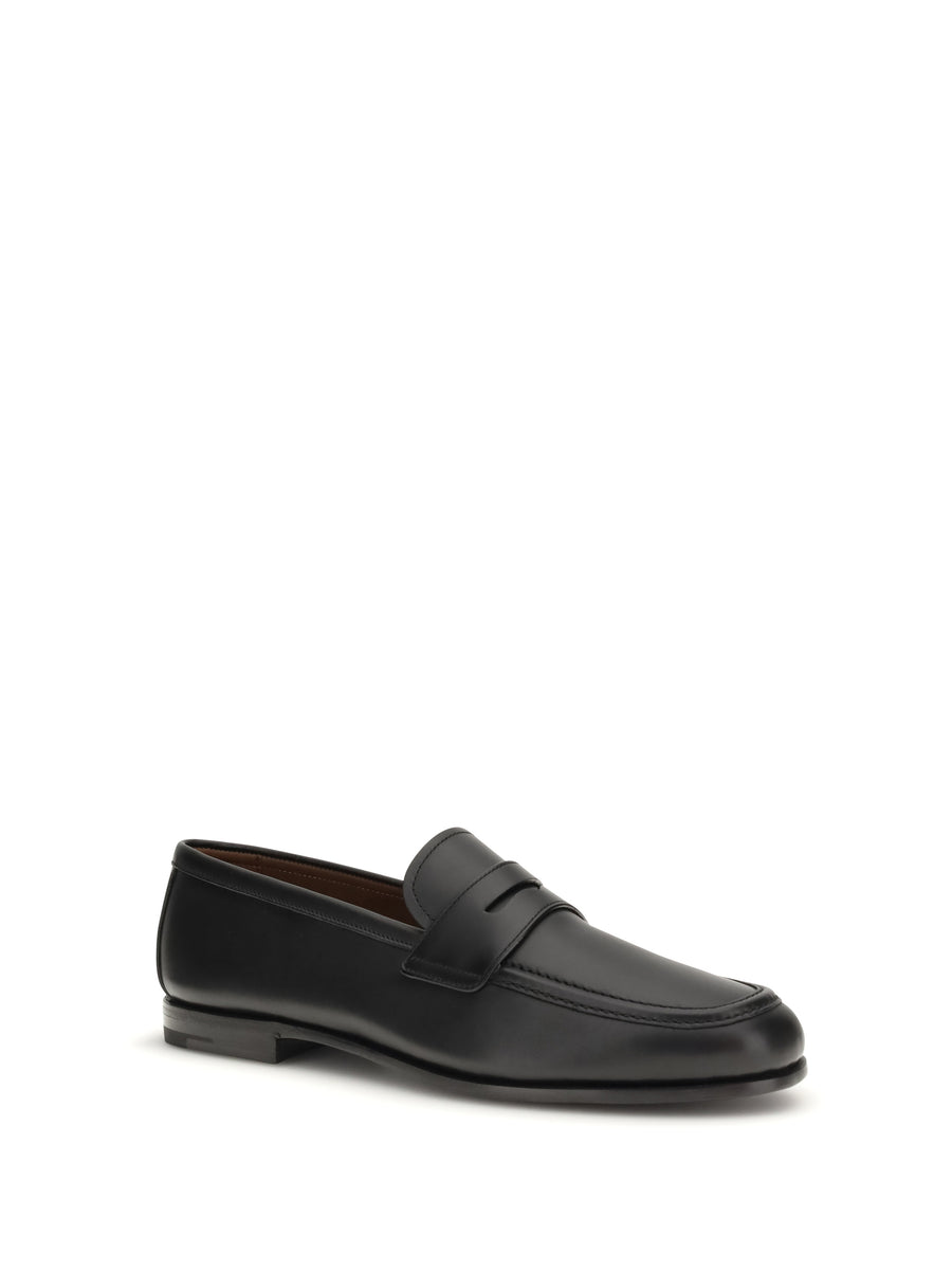 Loafers Rother Black Calf Leather