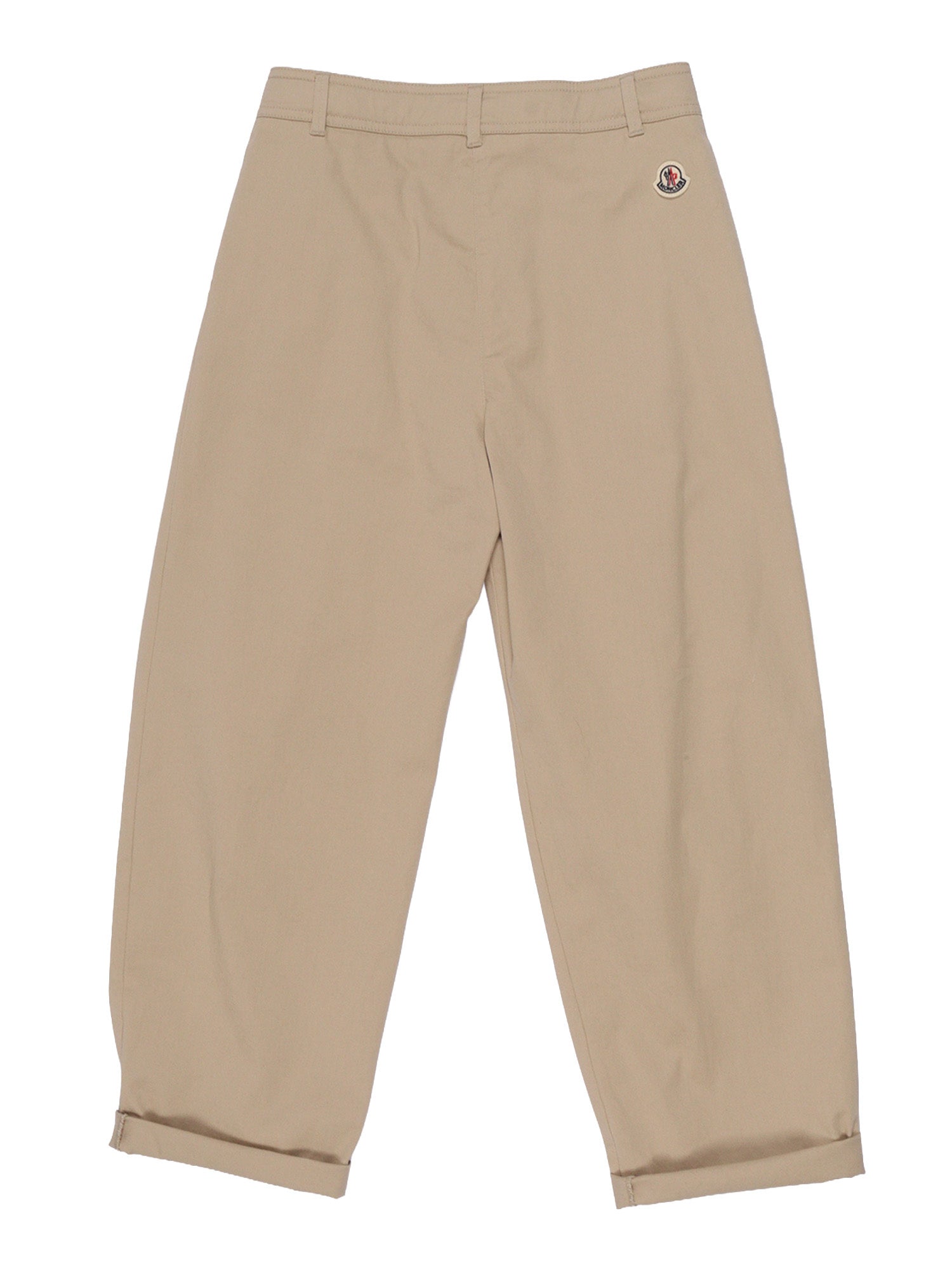 TROUSERS Beige Elastane Cotton Pant