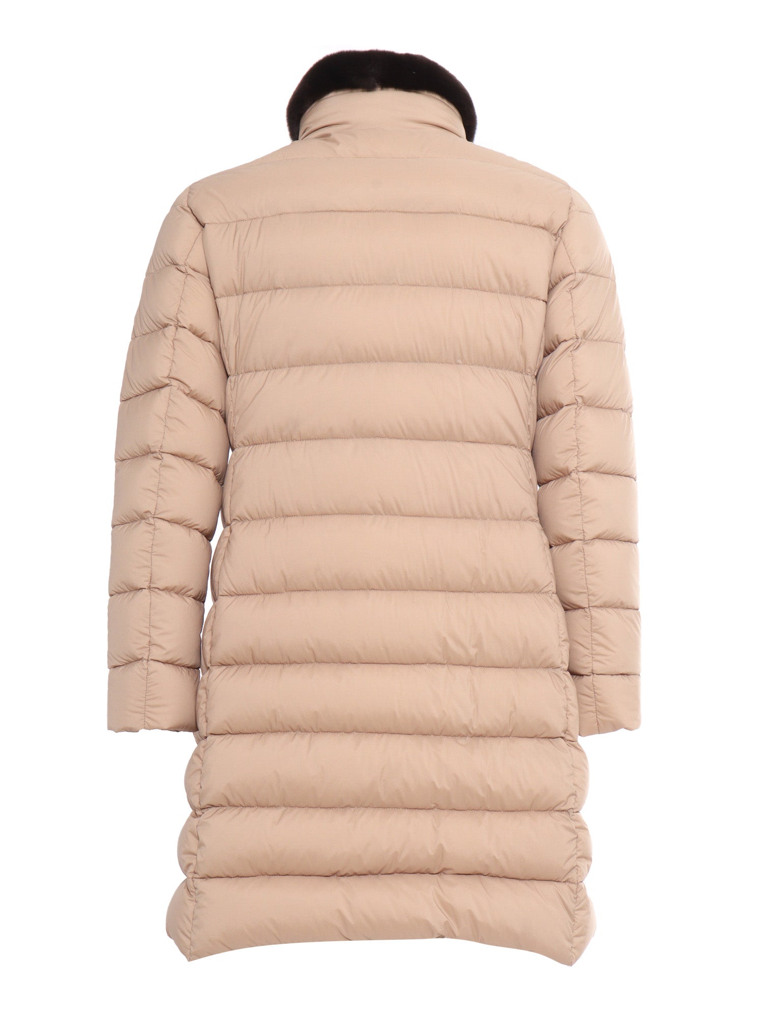 Longan-S3 Down-Jacket Brown Polyamide Polyurethane Long Puffer