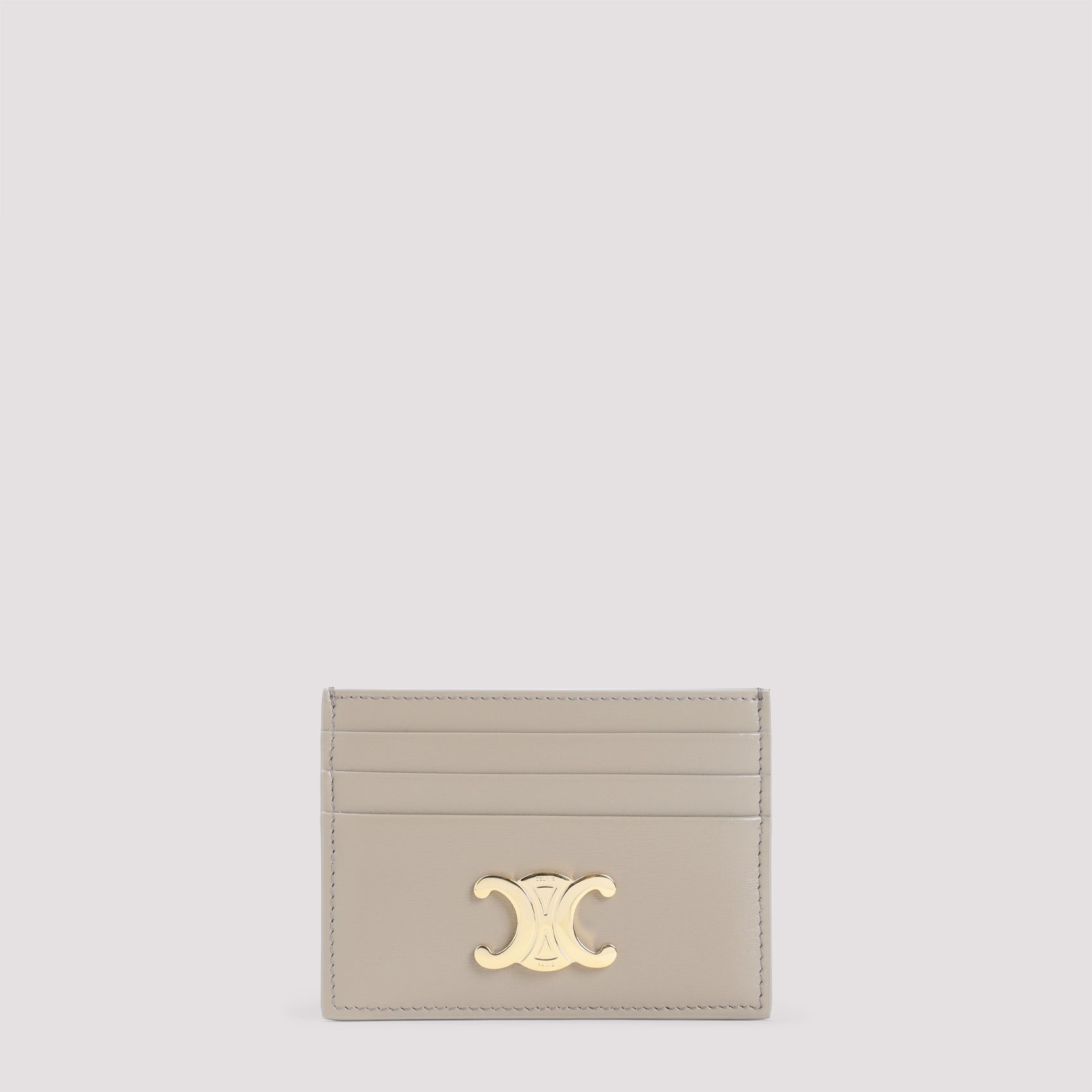 Triomphe Card Holder Nude & Neutrals Calfskin Smallleathergoods