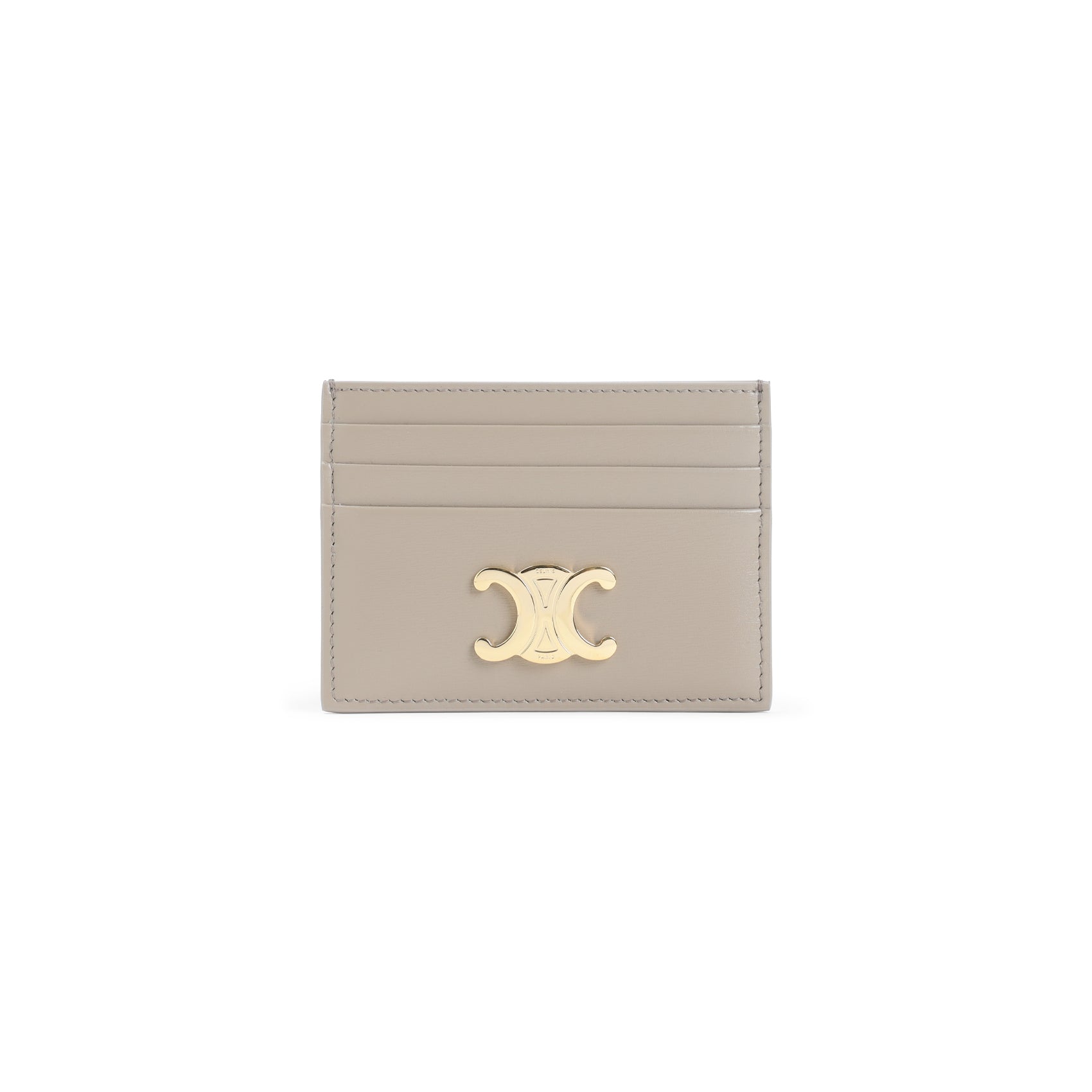 Triomphe Card Holder Nude & Neutrals Calfskin Smallleathergoods