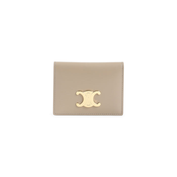 Bi-Fold Credit Card Case Nude & Neutrals Calf Leather Smallleathergoods