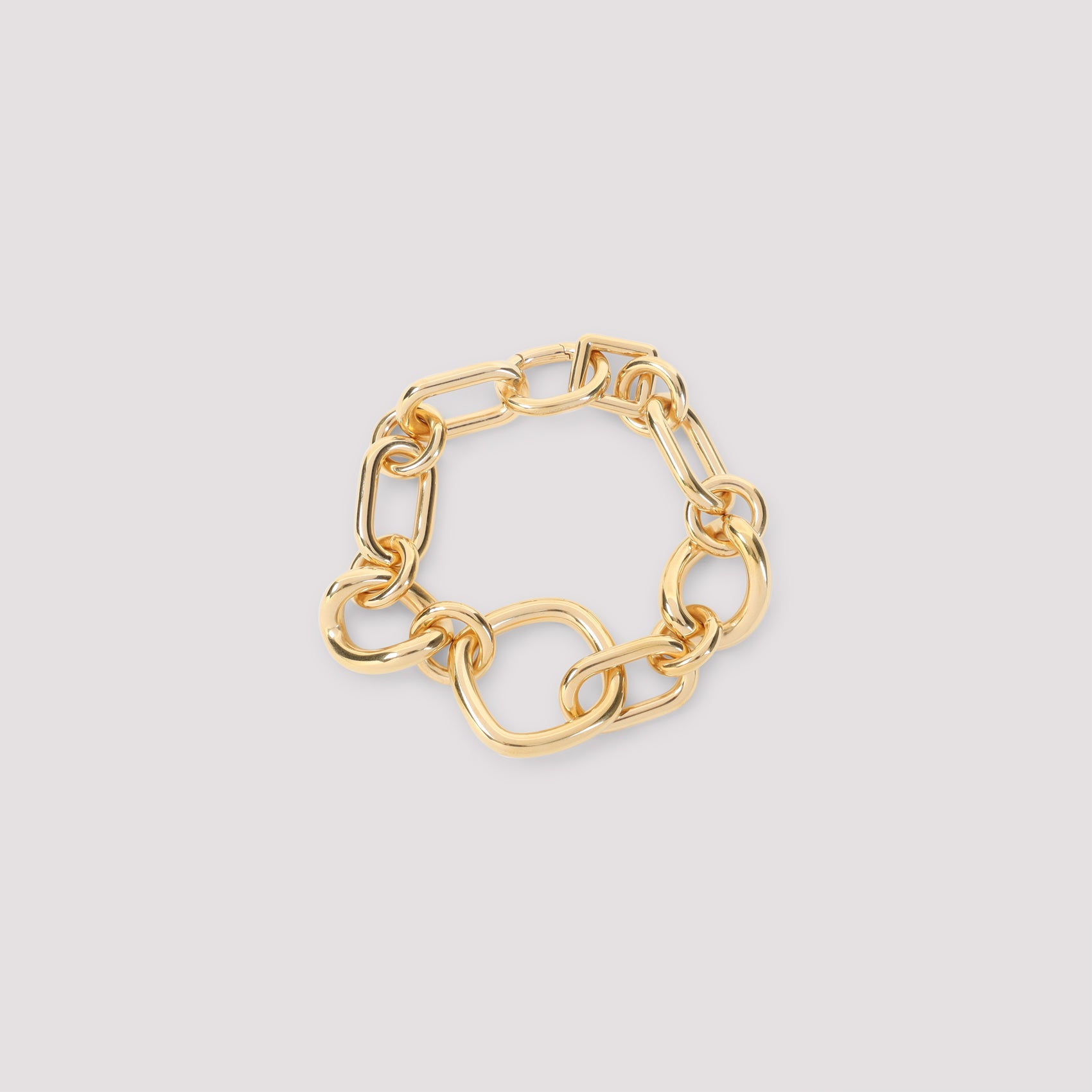 Modern Thin Gourmette Bracelet Metallic Brass Jewellery