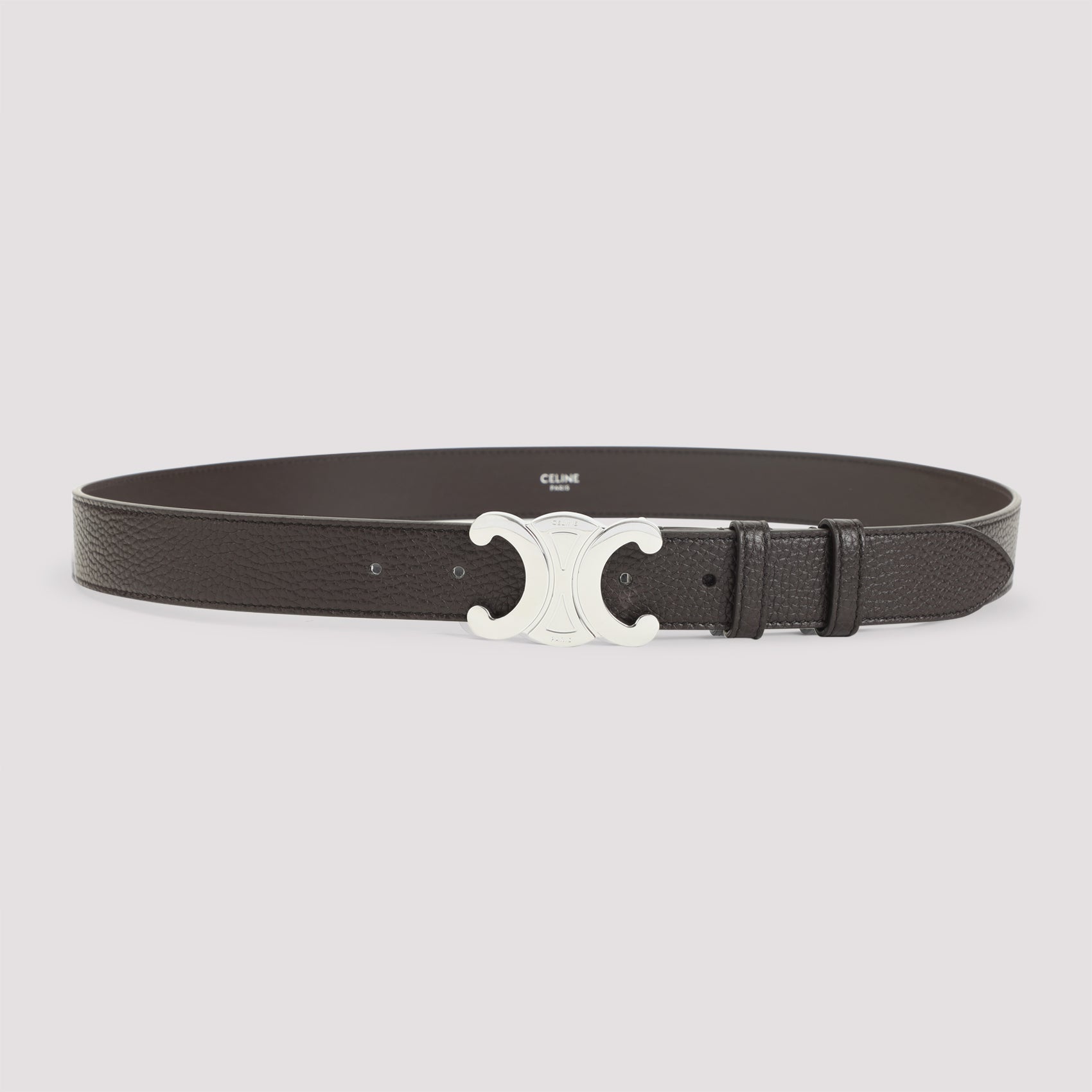 Large 30mm Brown Calf Leather Belt