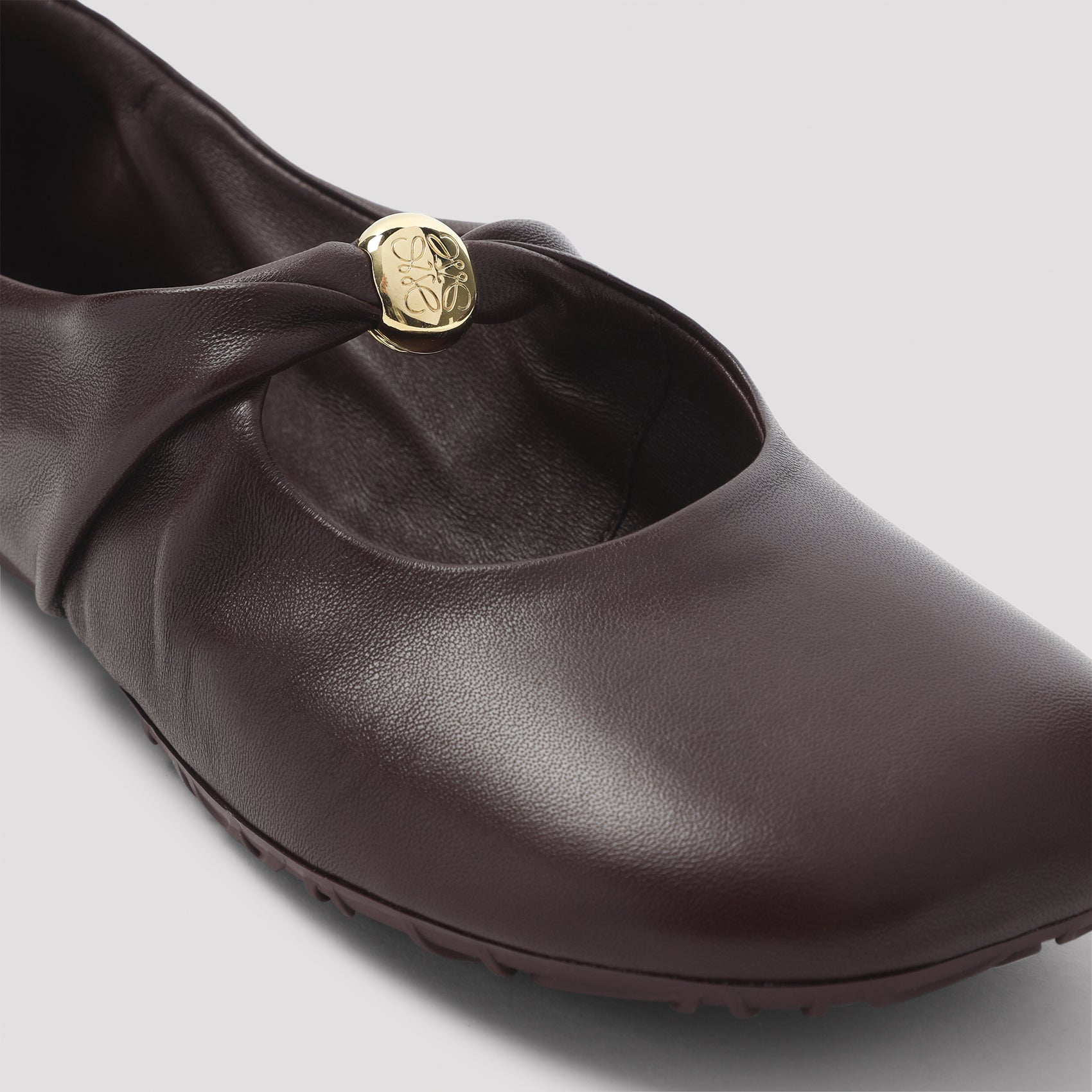Pebble Soft Ballerinas Red Lambskin Shoe