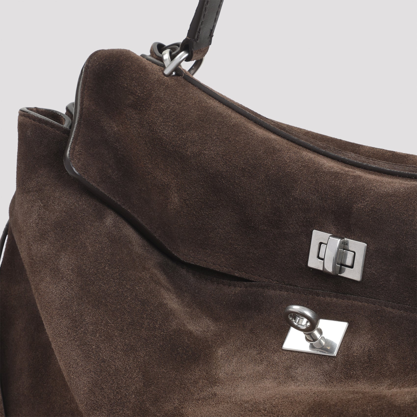 Rodeo M Handbag Brown Calf Leather Bag
