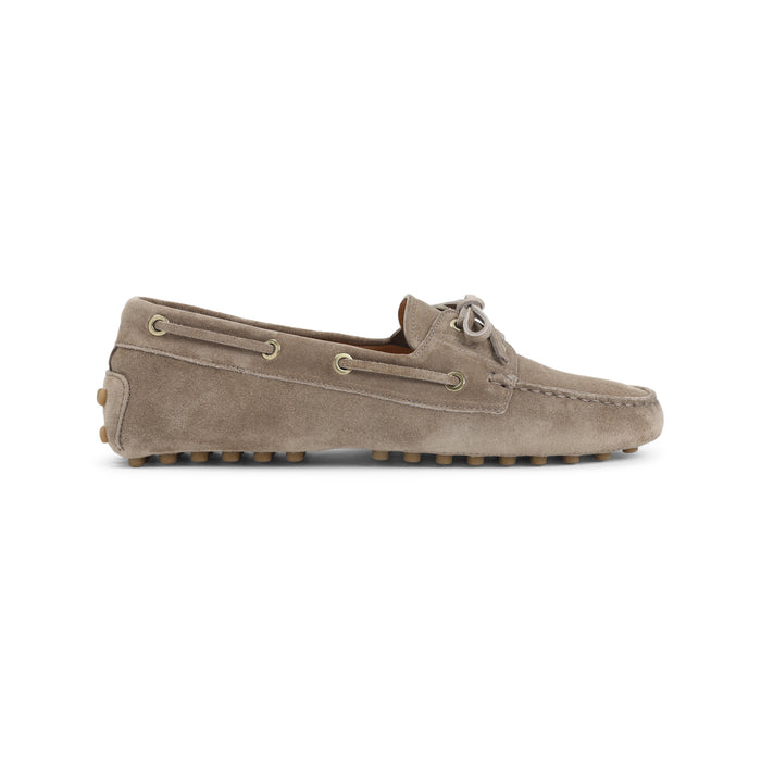Suede Leather Loafers Nude & Neutrals Shoe