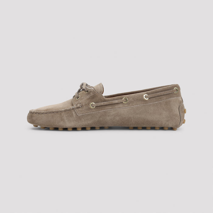 Suede Leather Loafers Nude & Neutrals Shoe