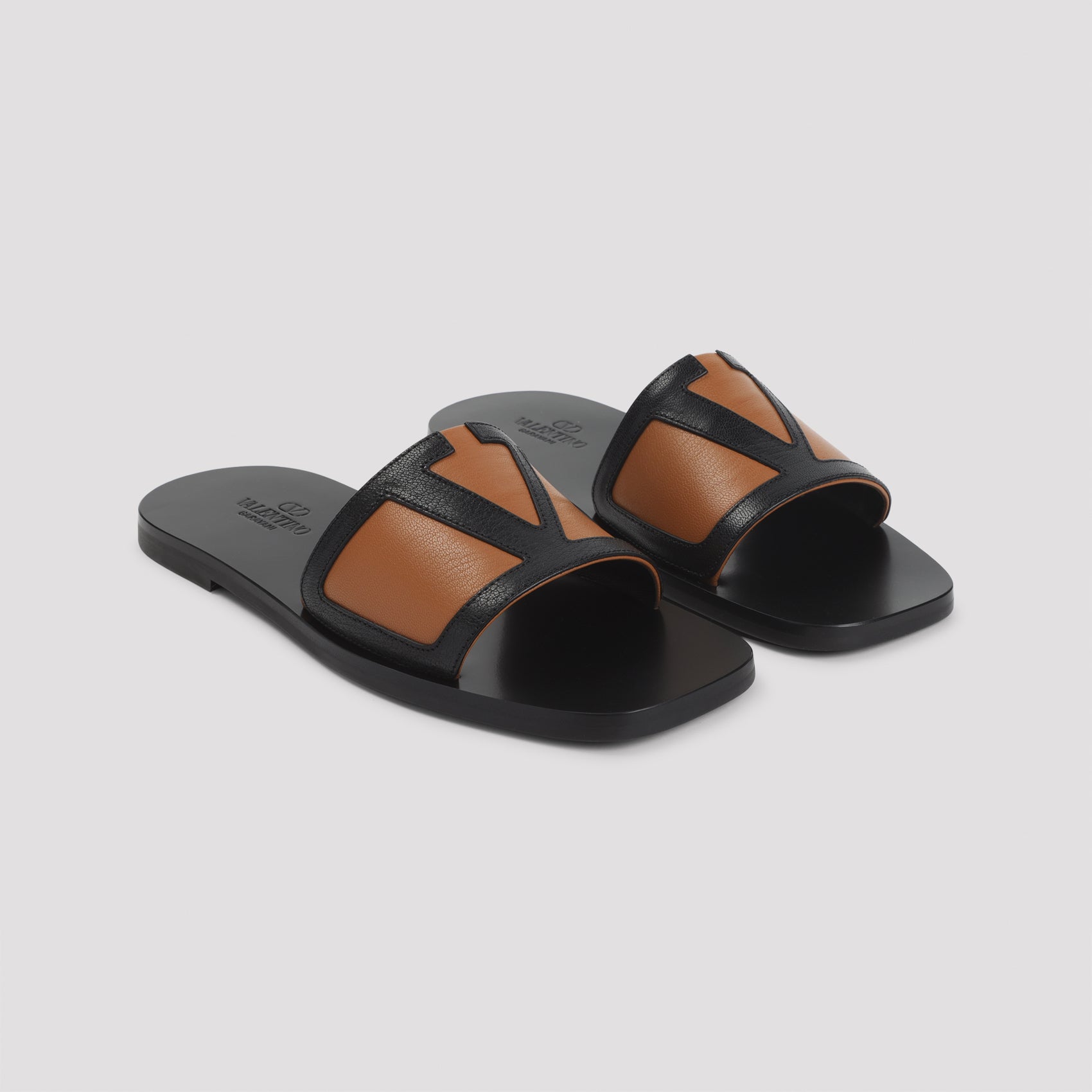 Leather Sandals Black Shoe