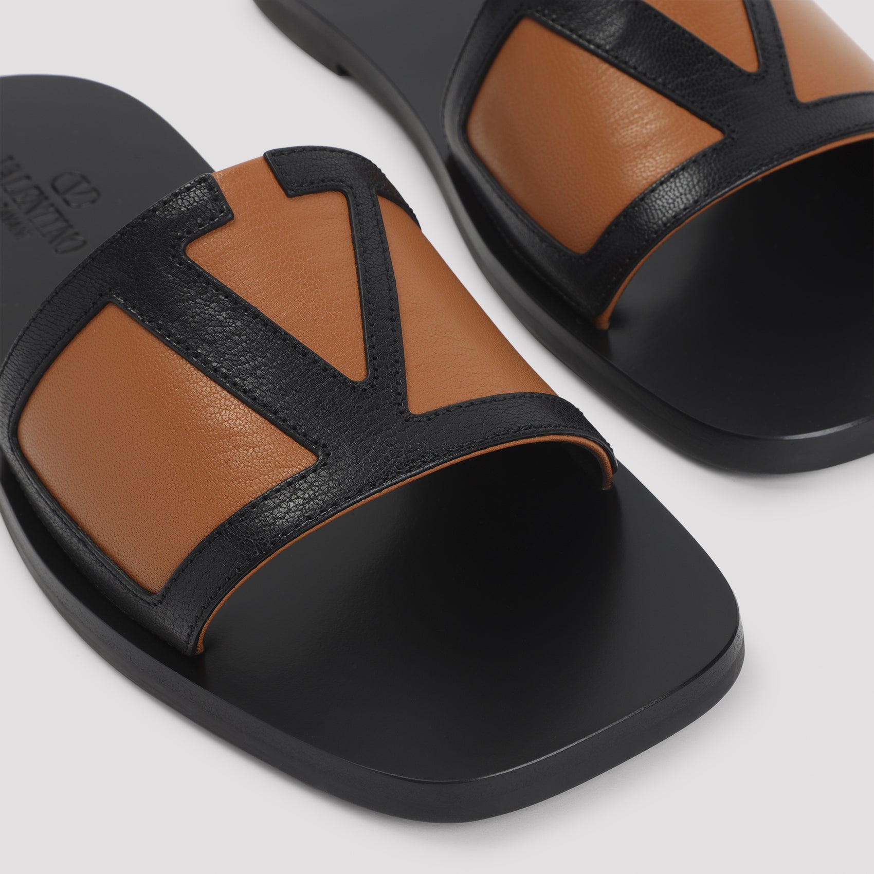 Leather Sandals Black Shoe