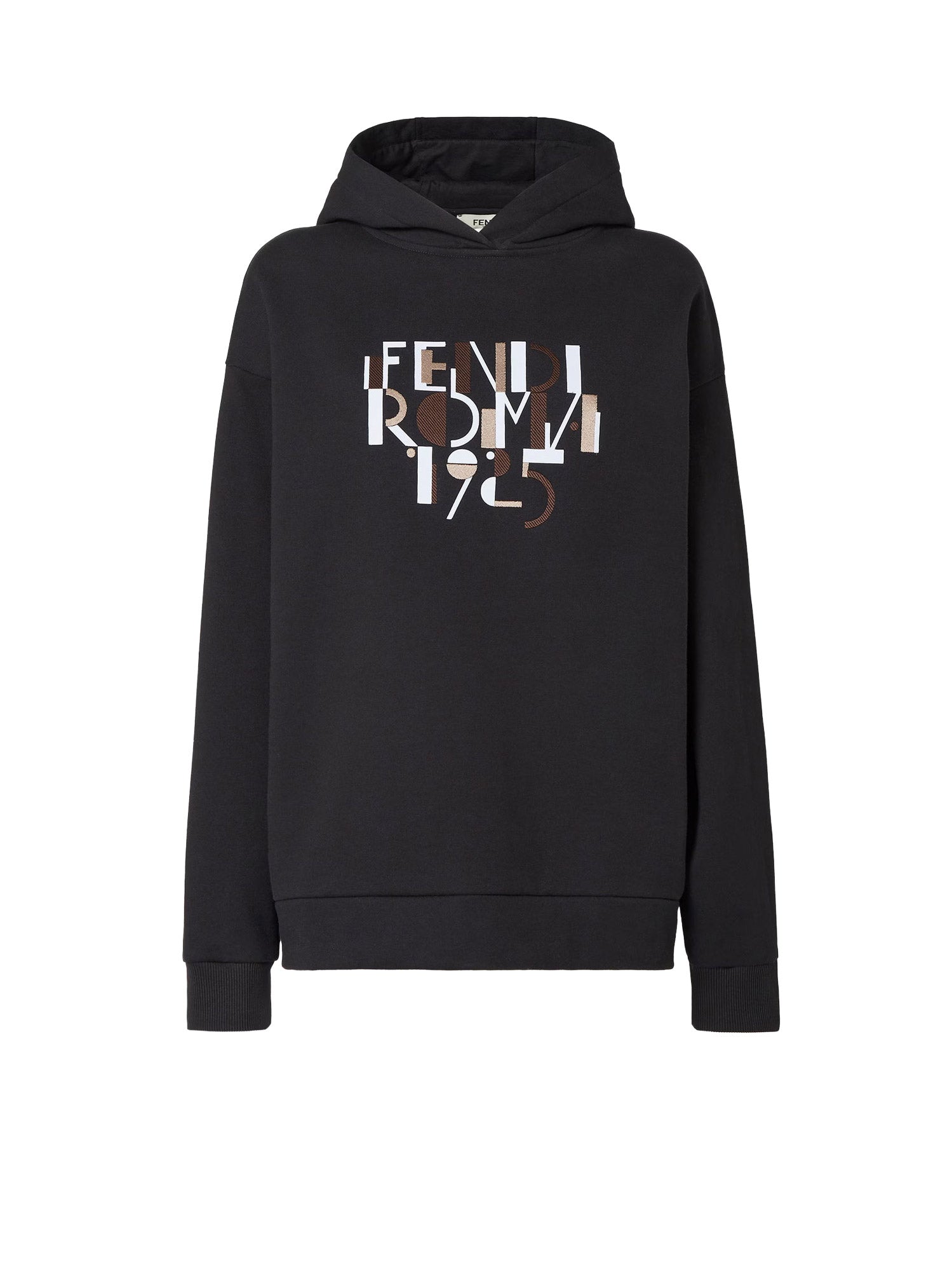 Fendi Sweaters Black Cotone