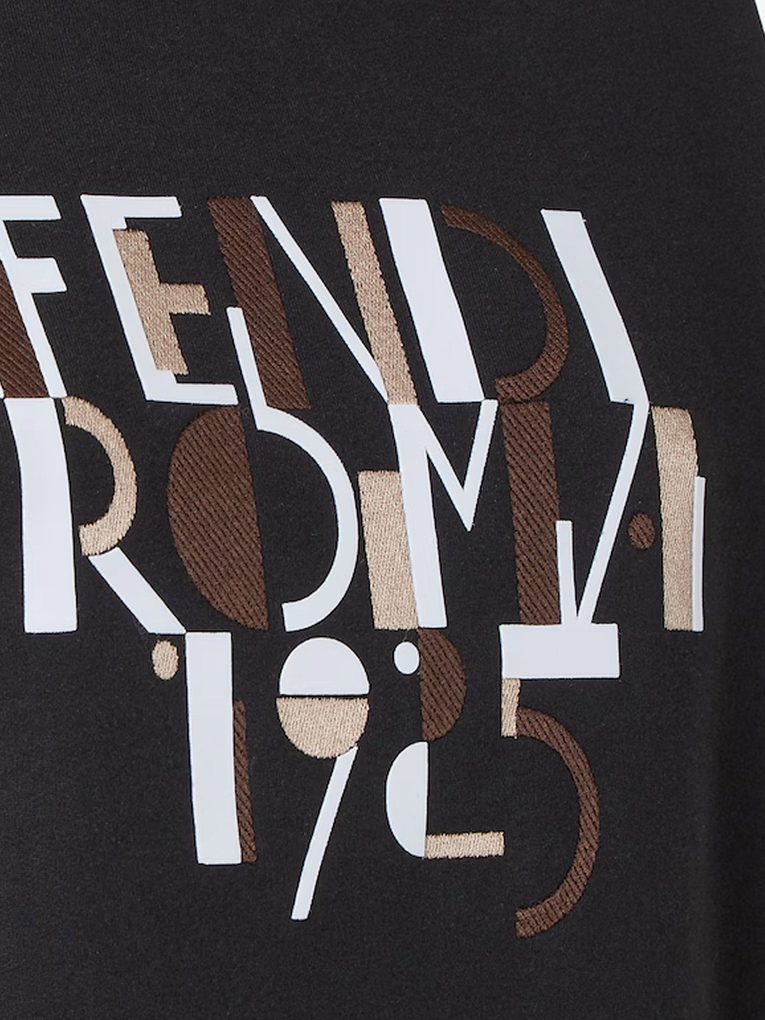 Fendi Sweaters Black Cotone