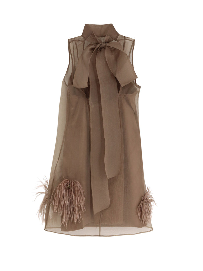 Staud Dresses Truffle Poliestere