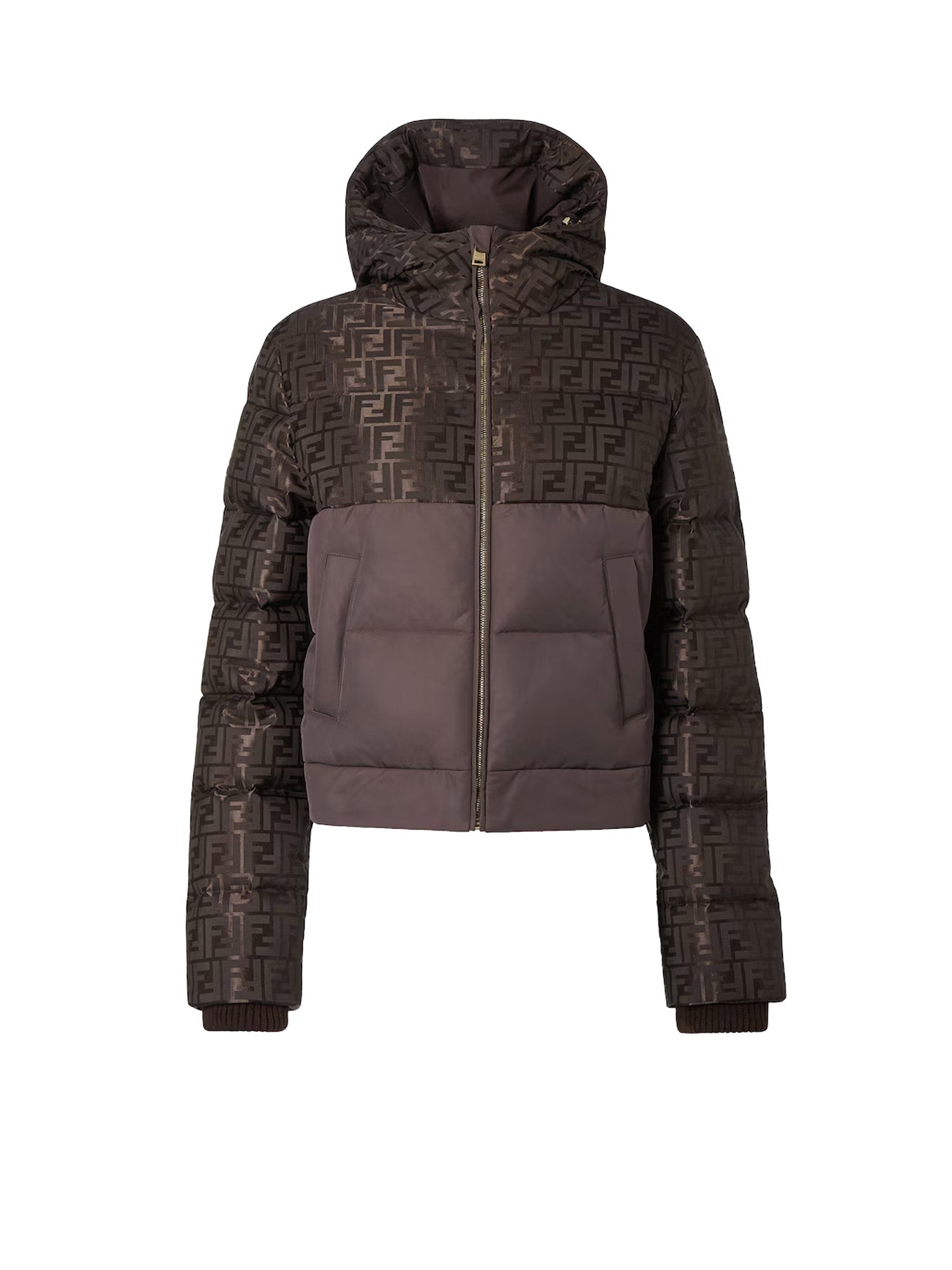 Fendi Jackets Dark Brown-25 Cotone Poliammide